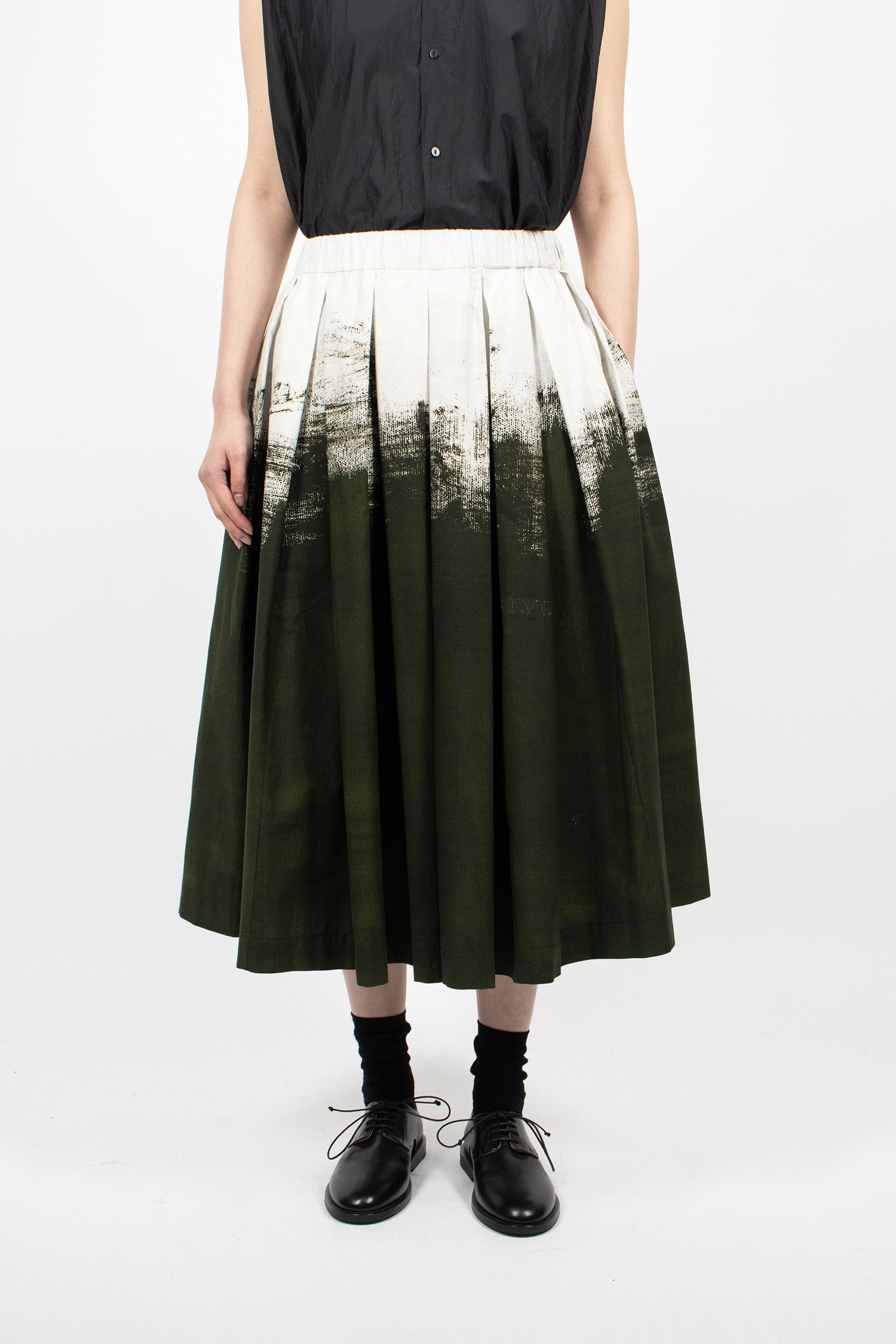 Solange Skirt White/Green