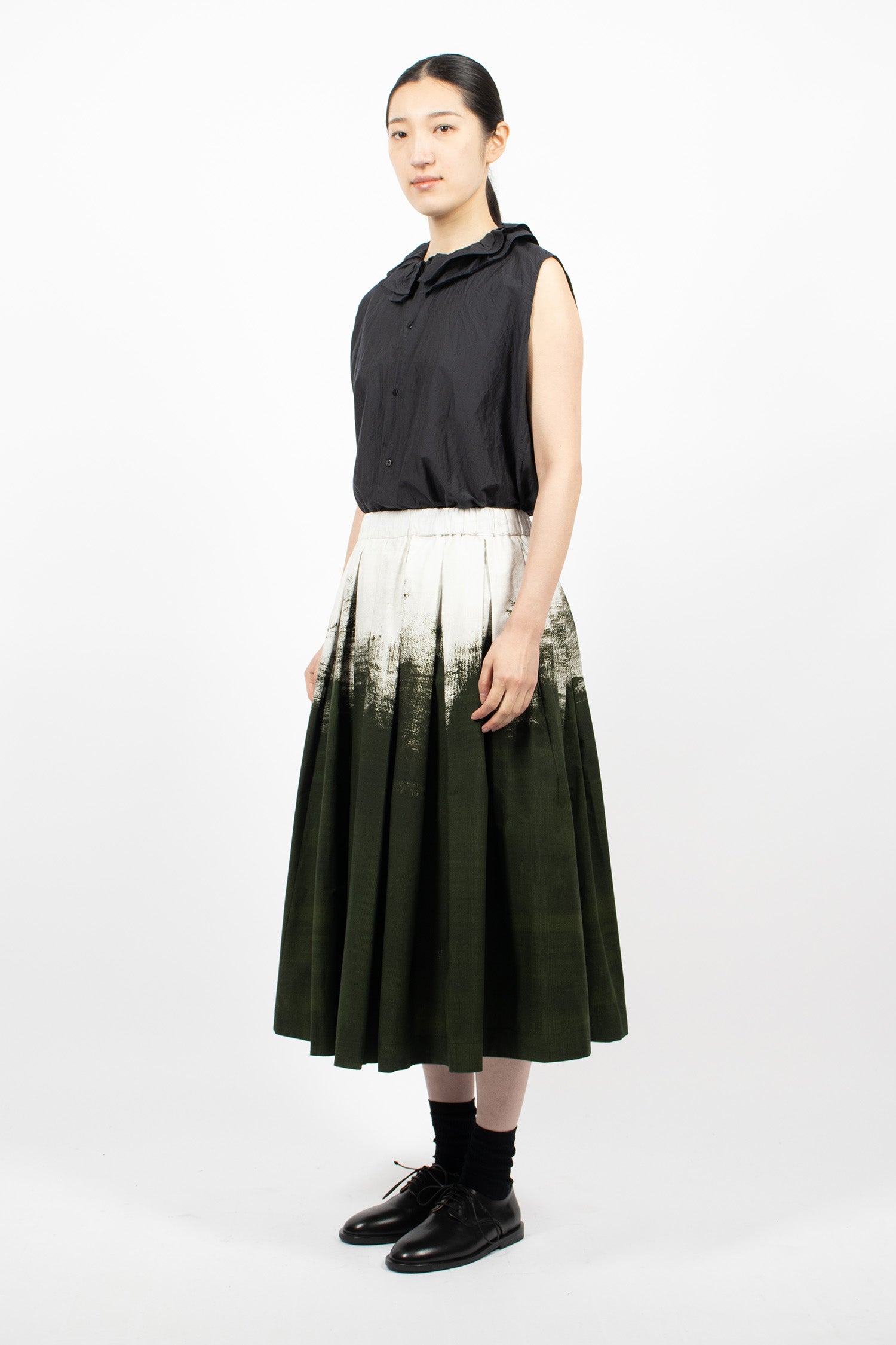 Solange Skirt White/Green