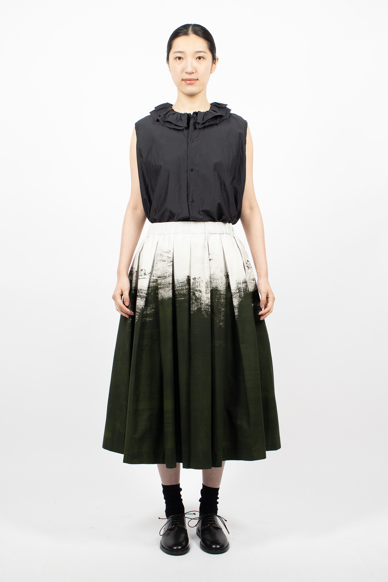 Solange Skirt White/Green