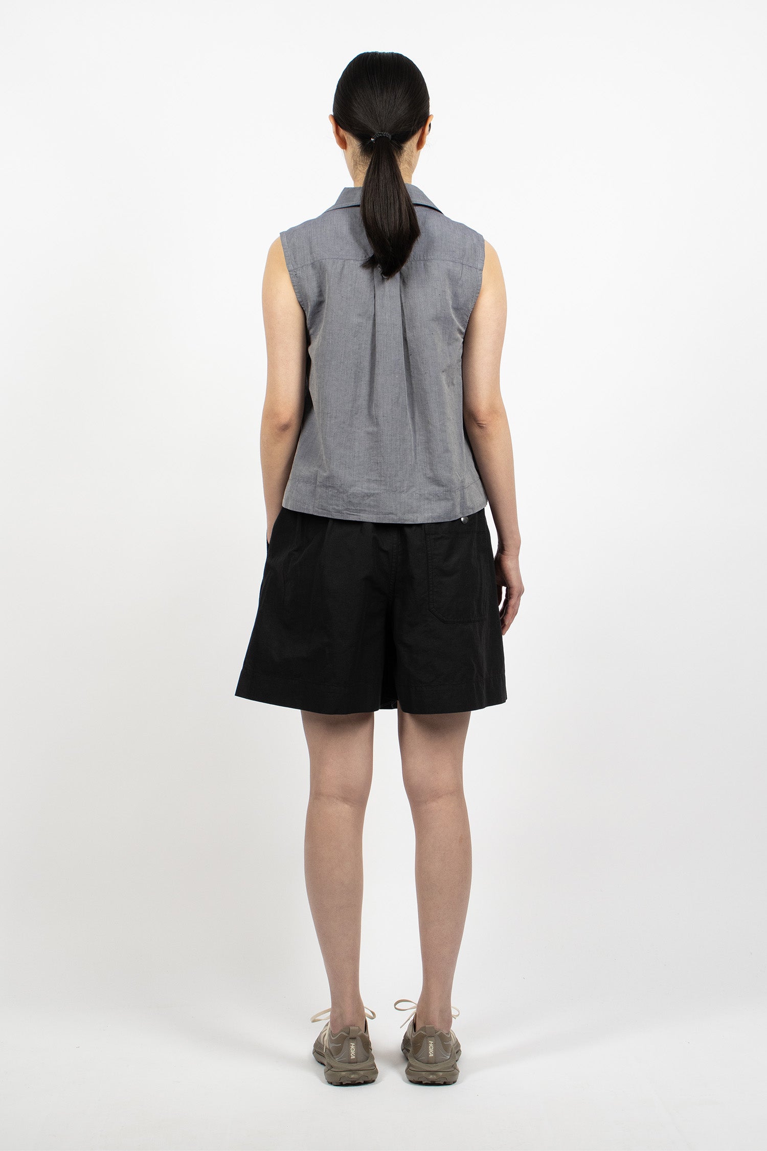 Pleated Shorts Black