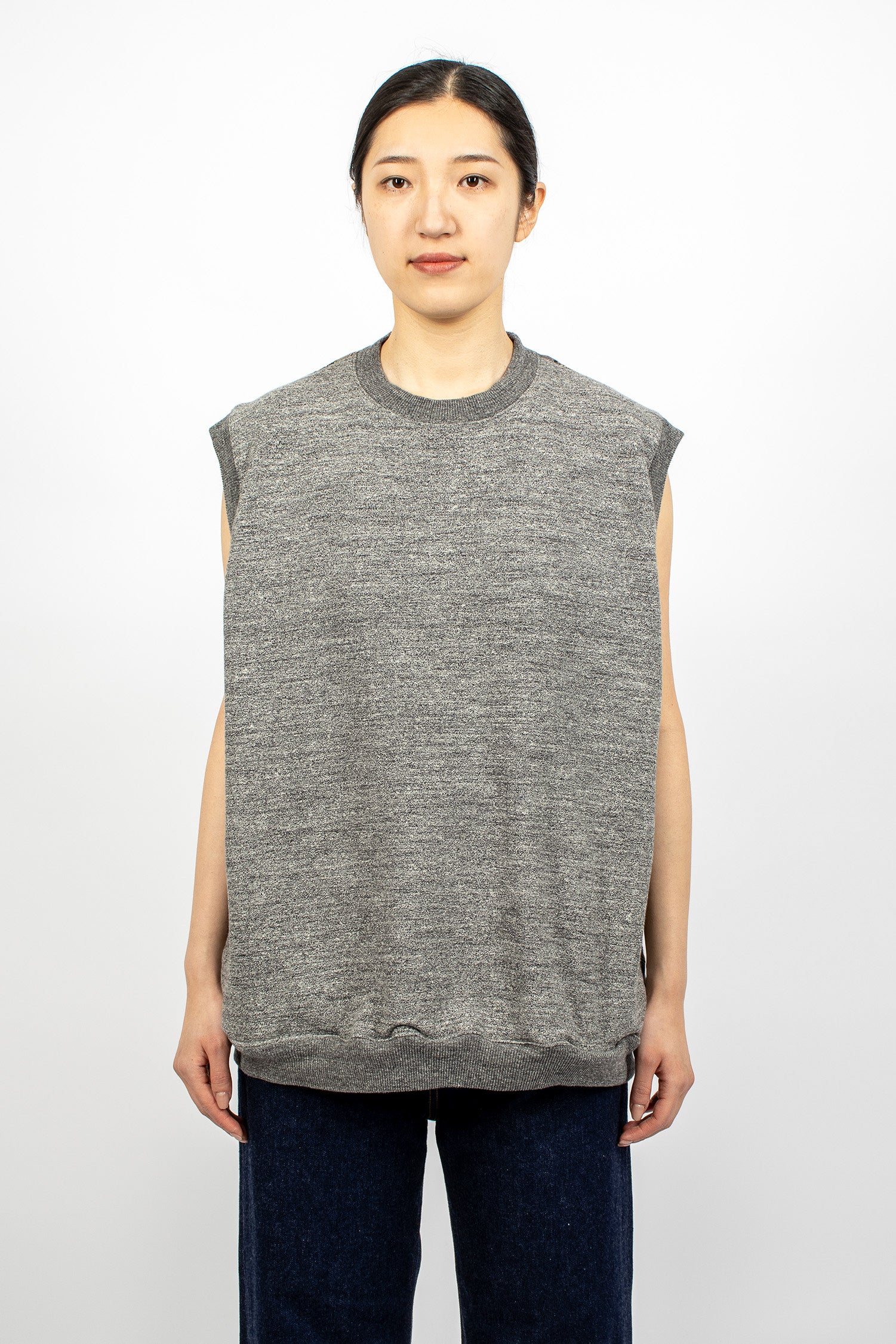 Kountry Patchwork Big Vest Charcoal