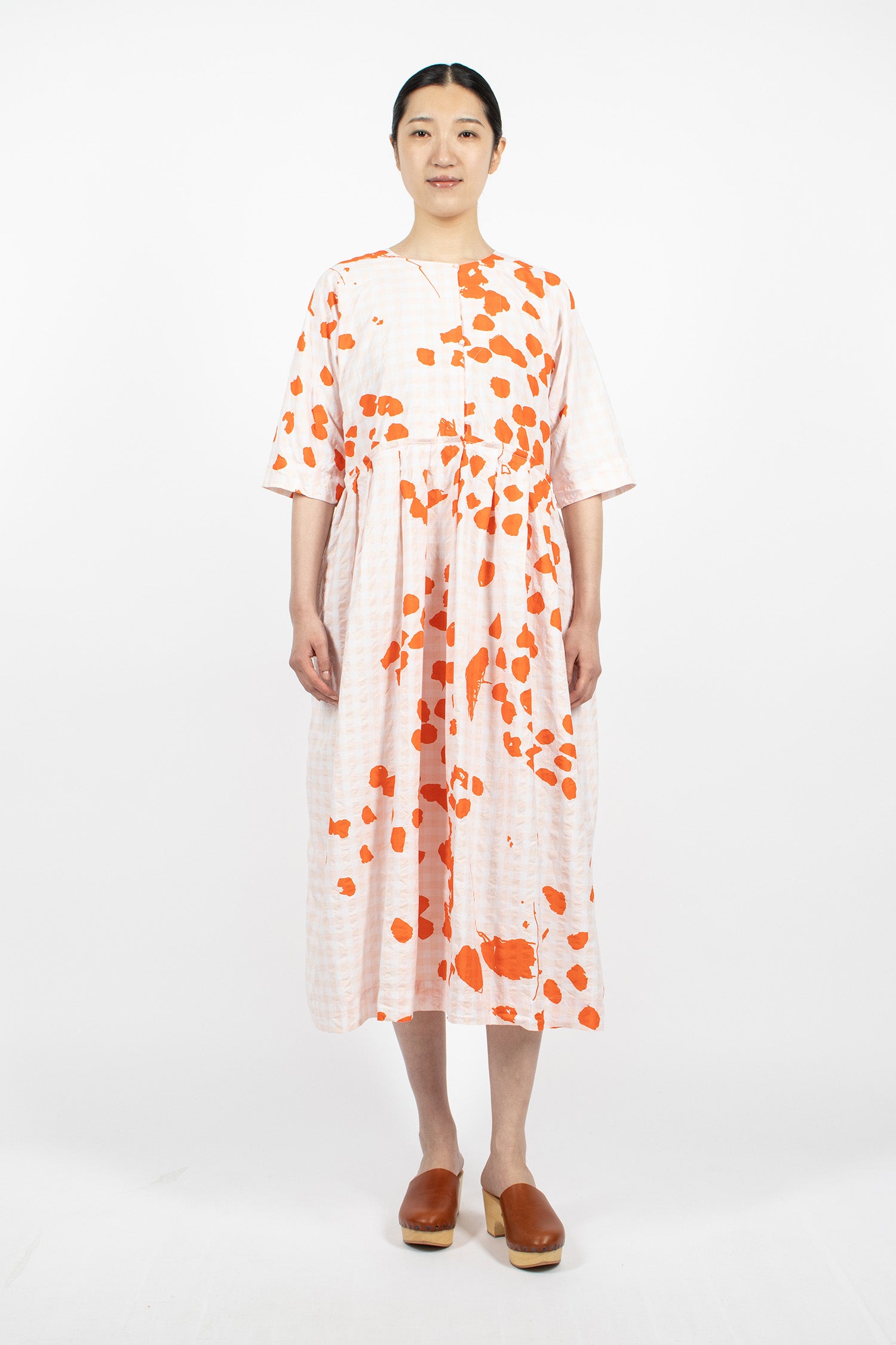 Operaio Washed Dress Corallo Scuro Drawing