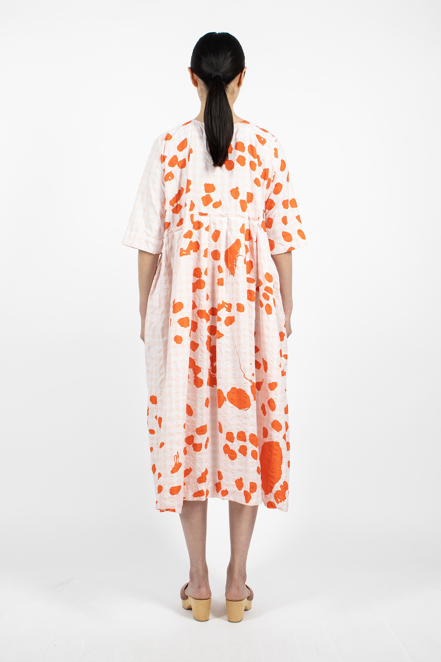 Operaio Washed Dress Corallo Scuro Drawing