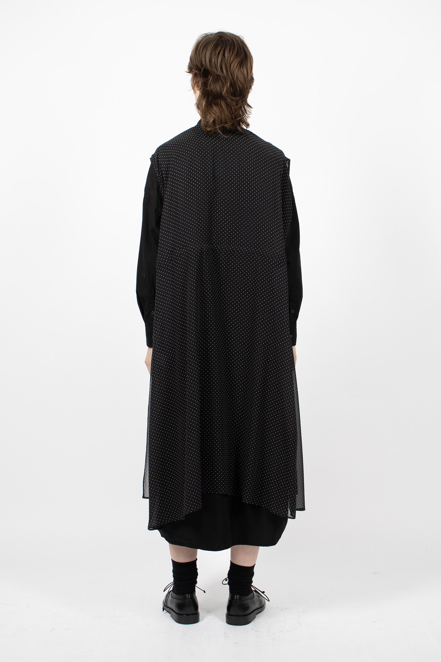 Drawstring Gilet Dress Midnight