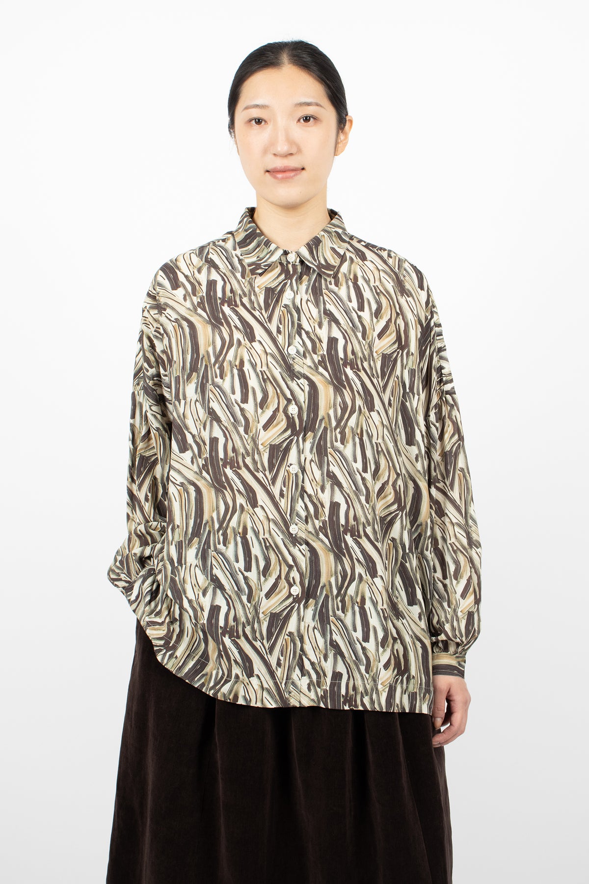 Squarbi Shirt Ebony/Cosie Print