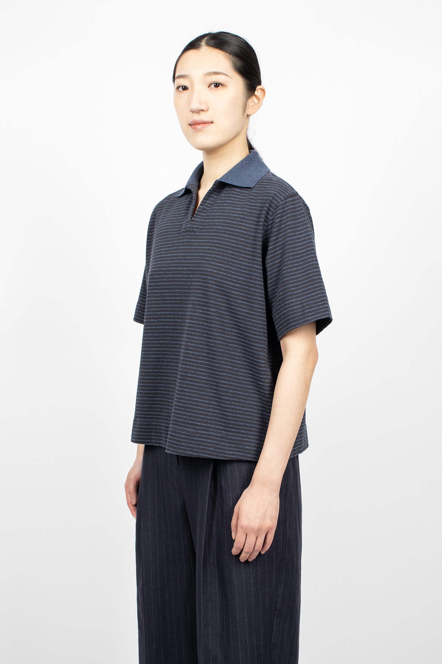 Boxy Polo Indigo/Ink