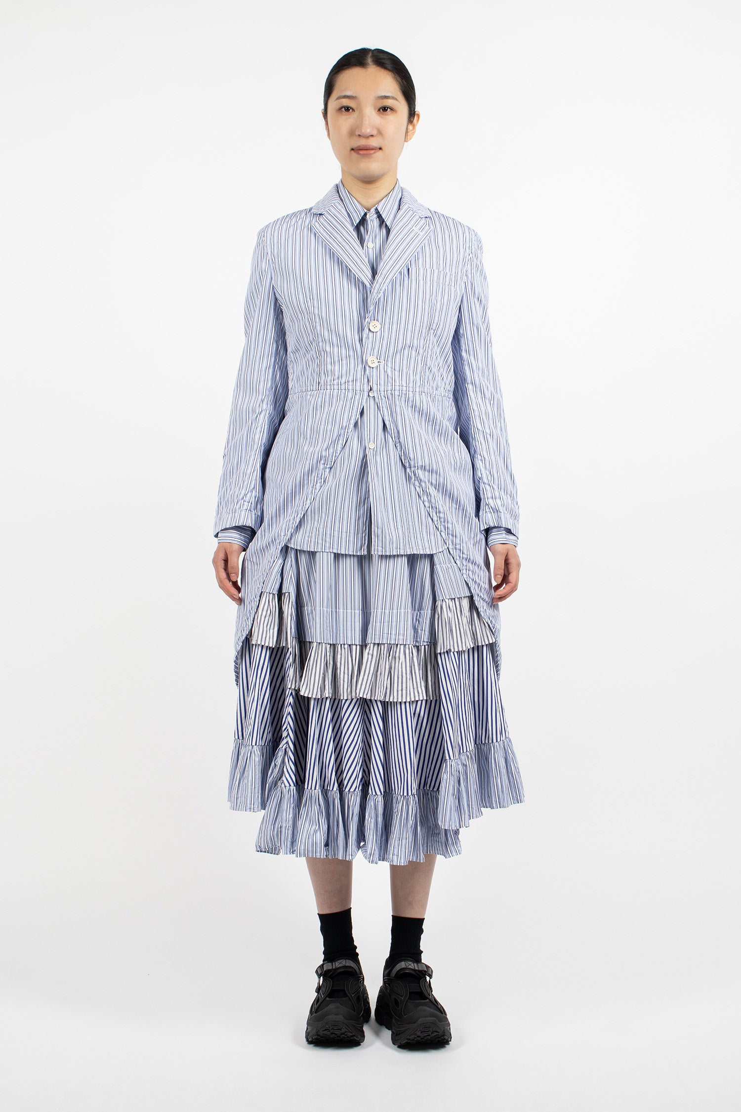 Tail Longline Jacket Sax/White/Navy