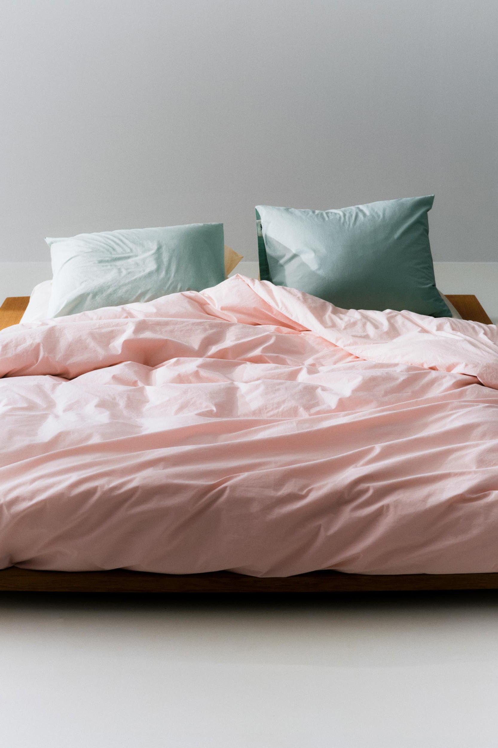 Percale Double Duvet Cover Petal Pink