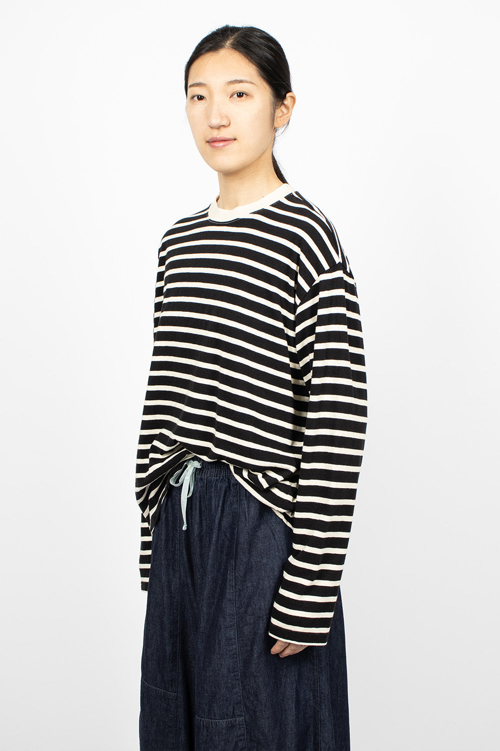 Ichi Antiquités Striped Pullover Black – Envoy of Belfast