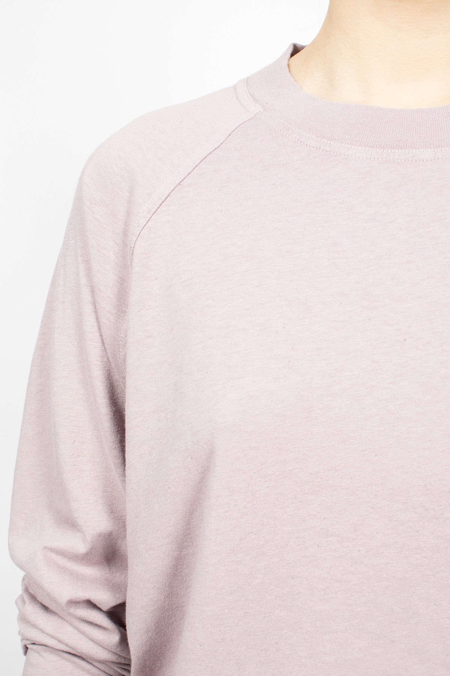 Raglan Crew Neck T-Shirt Heather