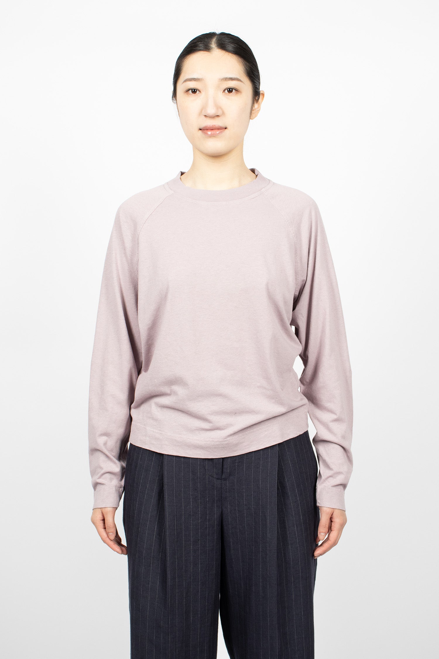 Raglan Crew Neck T-Shirt Heather