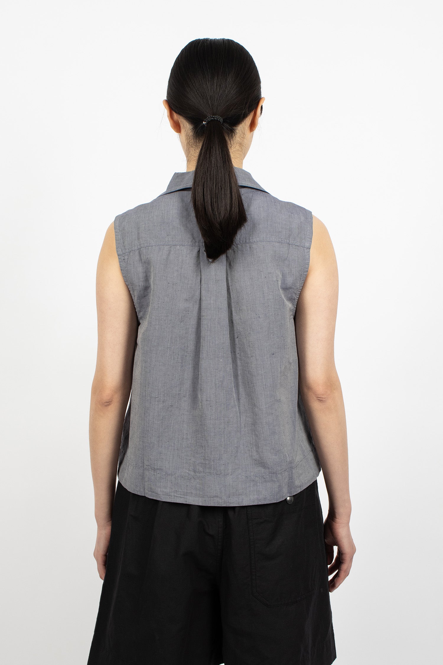 Sleeveless Sailor Shirt Storm Blue
