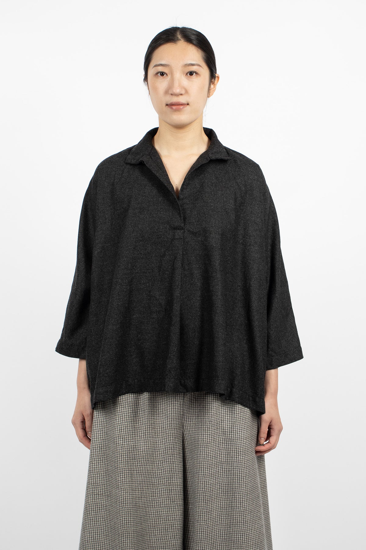 20.07.06 Wool Shirt Mix Brown 1