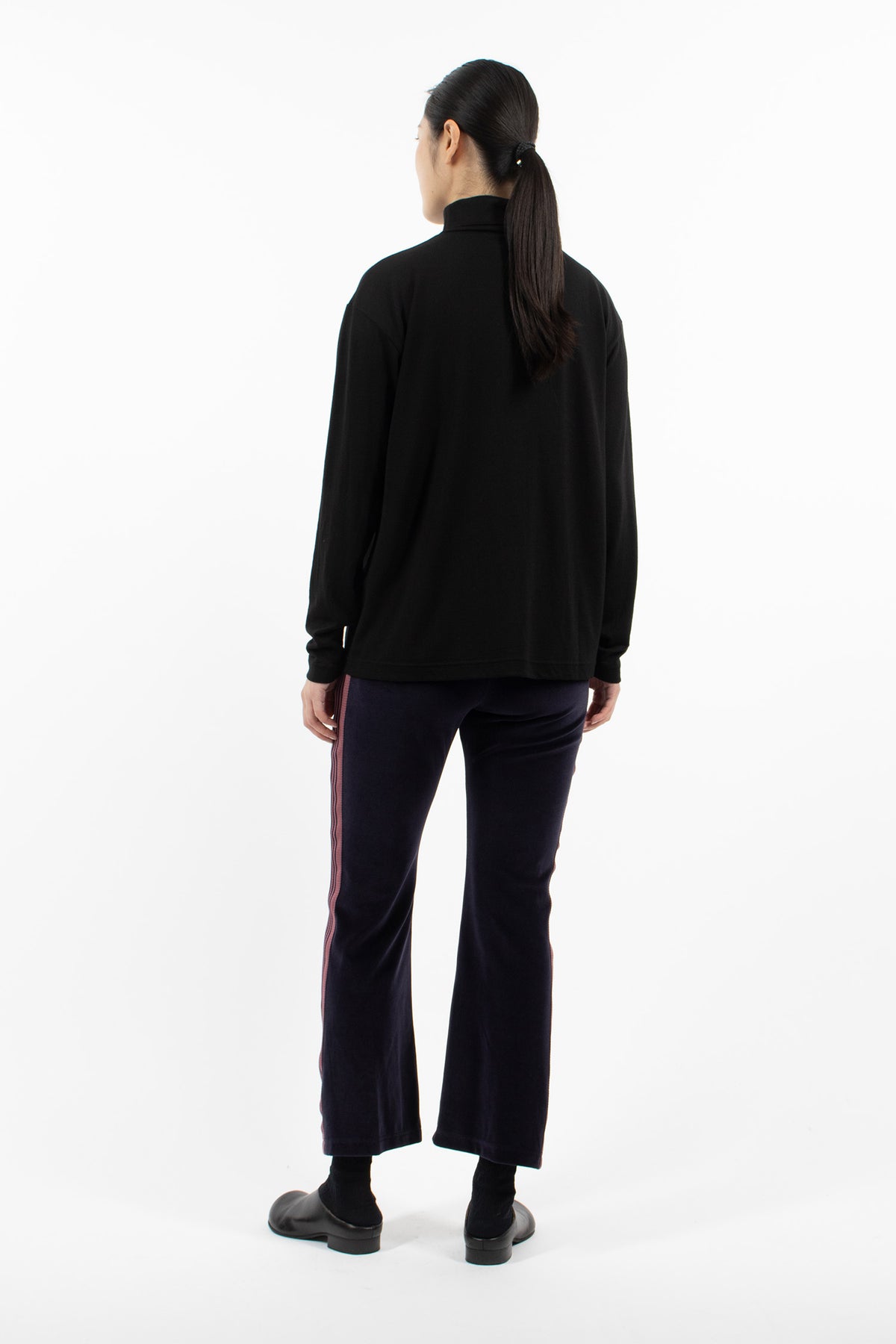 Boot-Cut Track Pant Navy/Pink