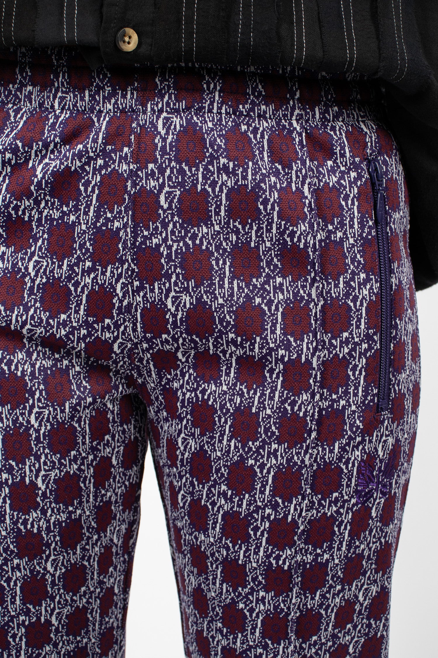 Narrow Track Pant Flower Jacquard