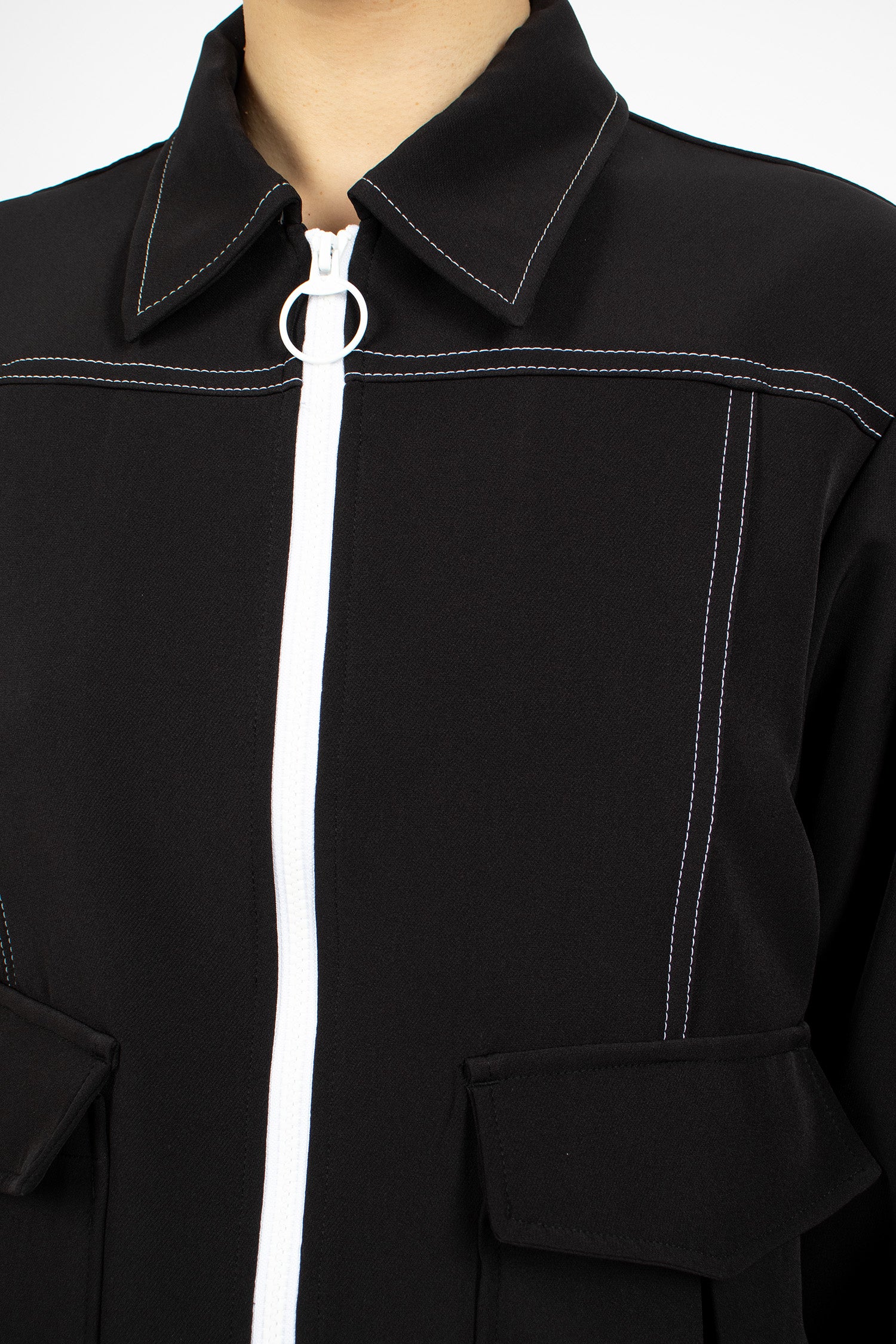 Stitched Sport Jacket Black
