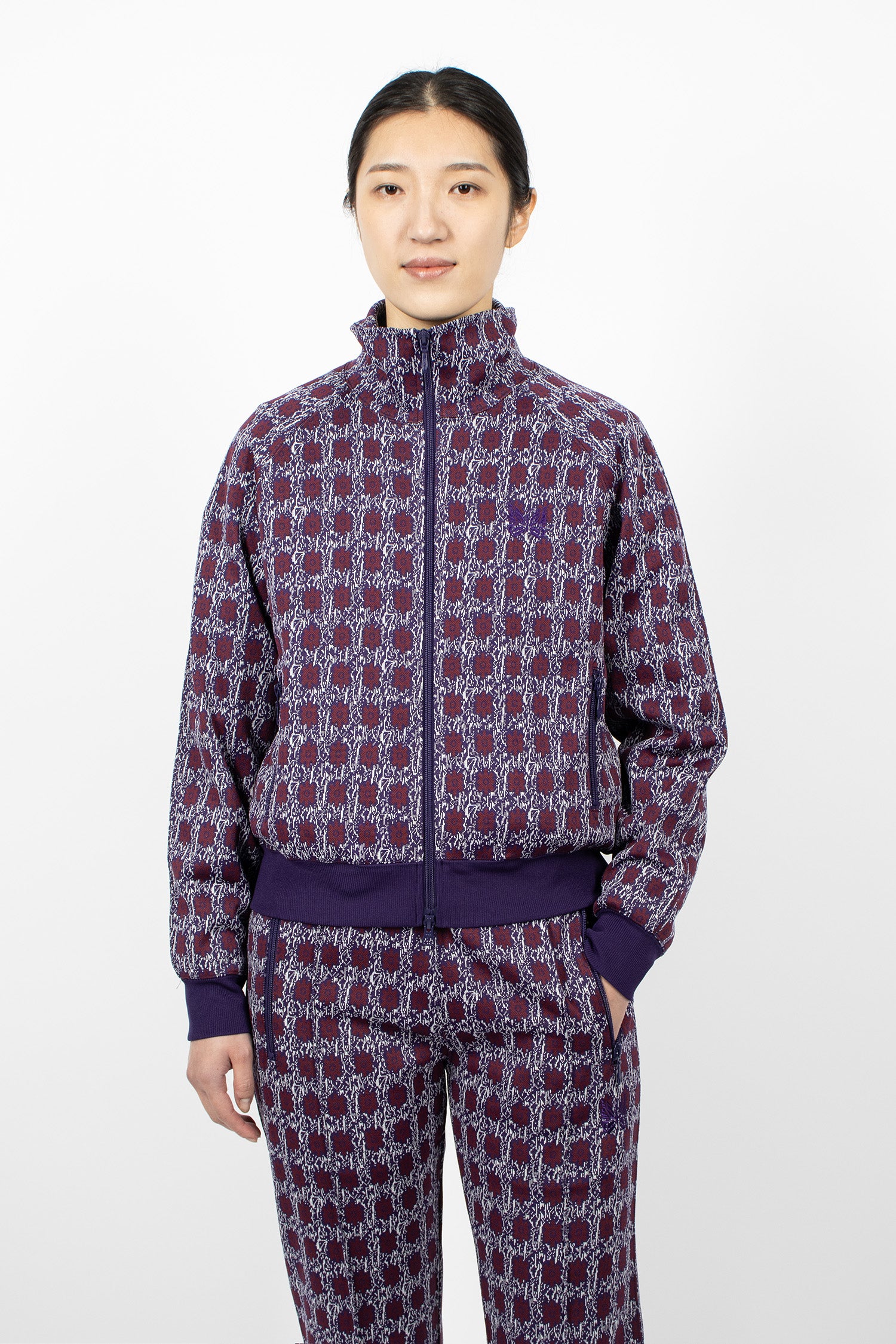 Track Jacket Flower Jacquard