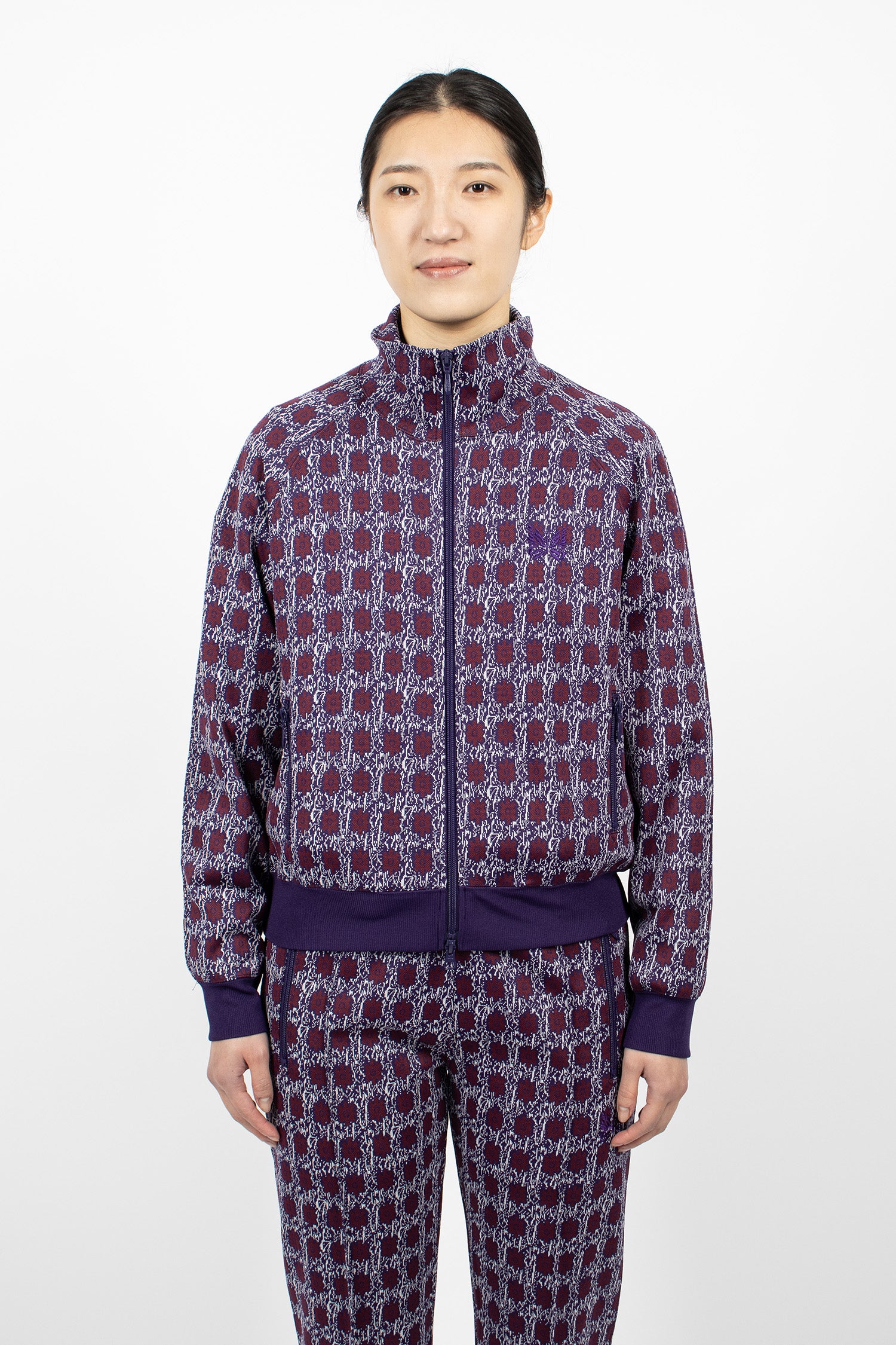 Track Jacket Flower Jacquard