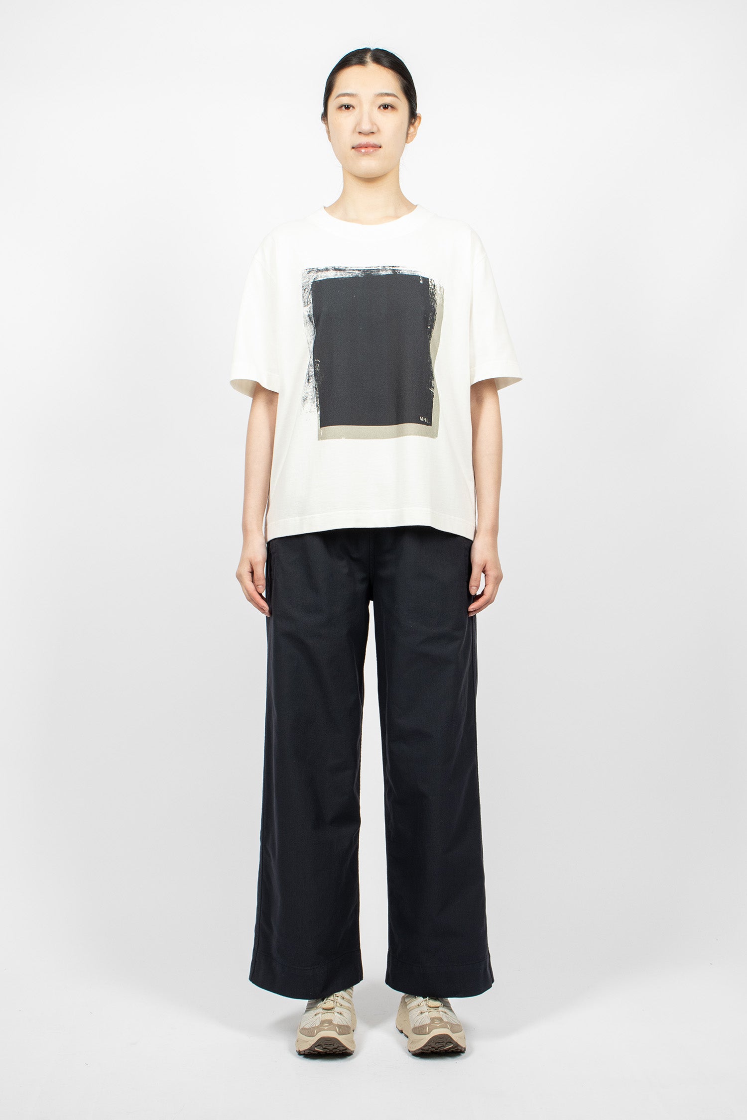 Block Print T-Shirt Off-White