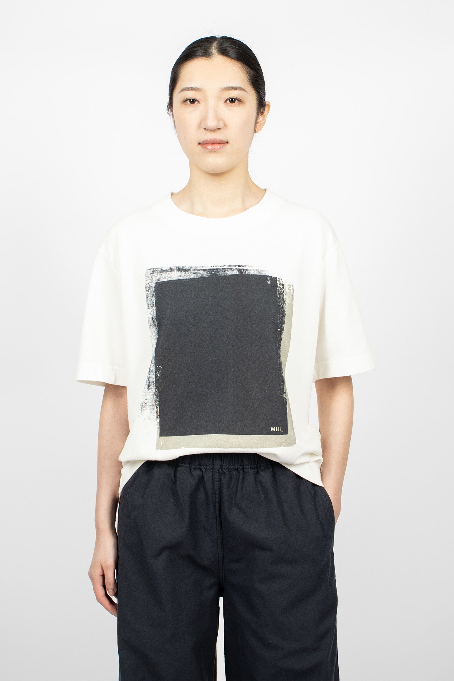 Block Print T-Shirt Off-White