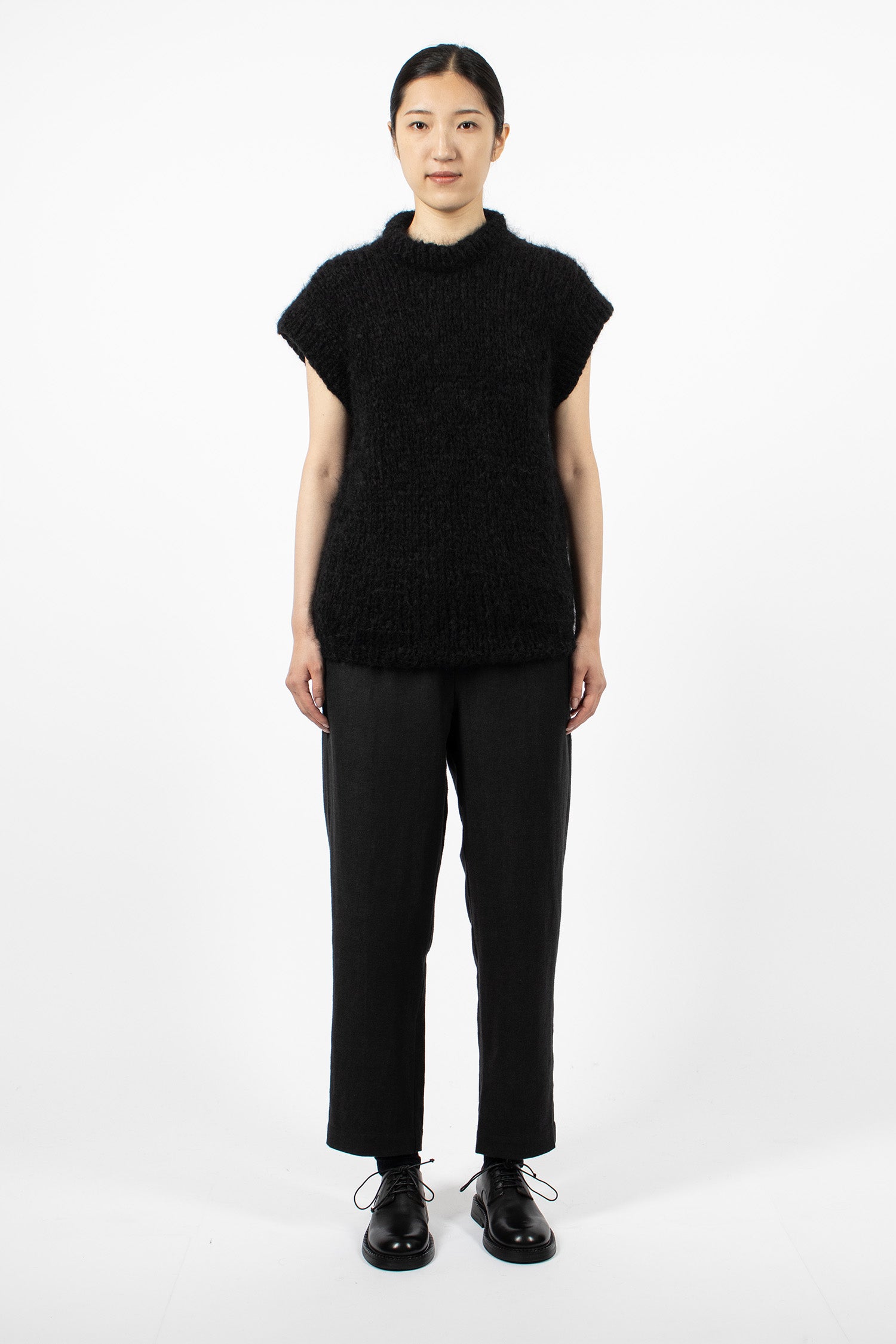 Hand Knitted T-Shirt Black