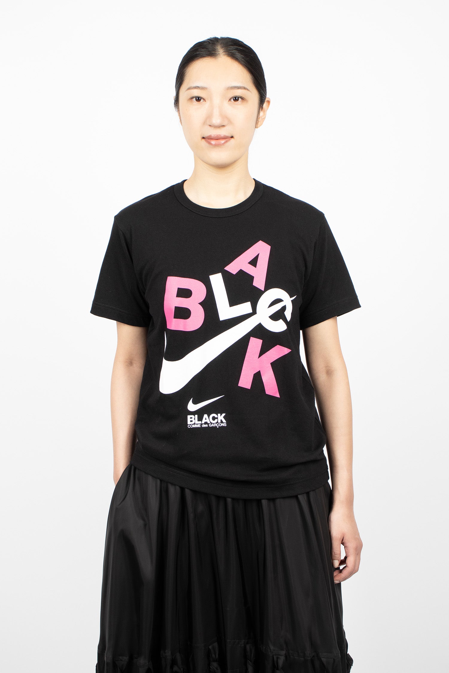 BLACK COMME des GARCONS NIKE Tシャツ L CDG BLACK x Nike T-Shirt Black