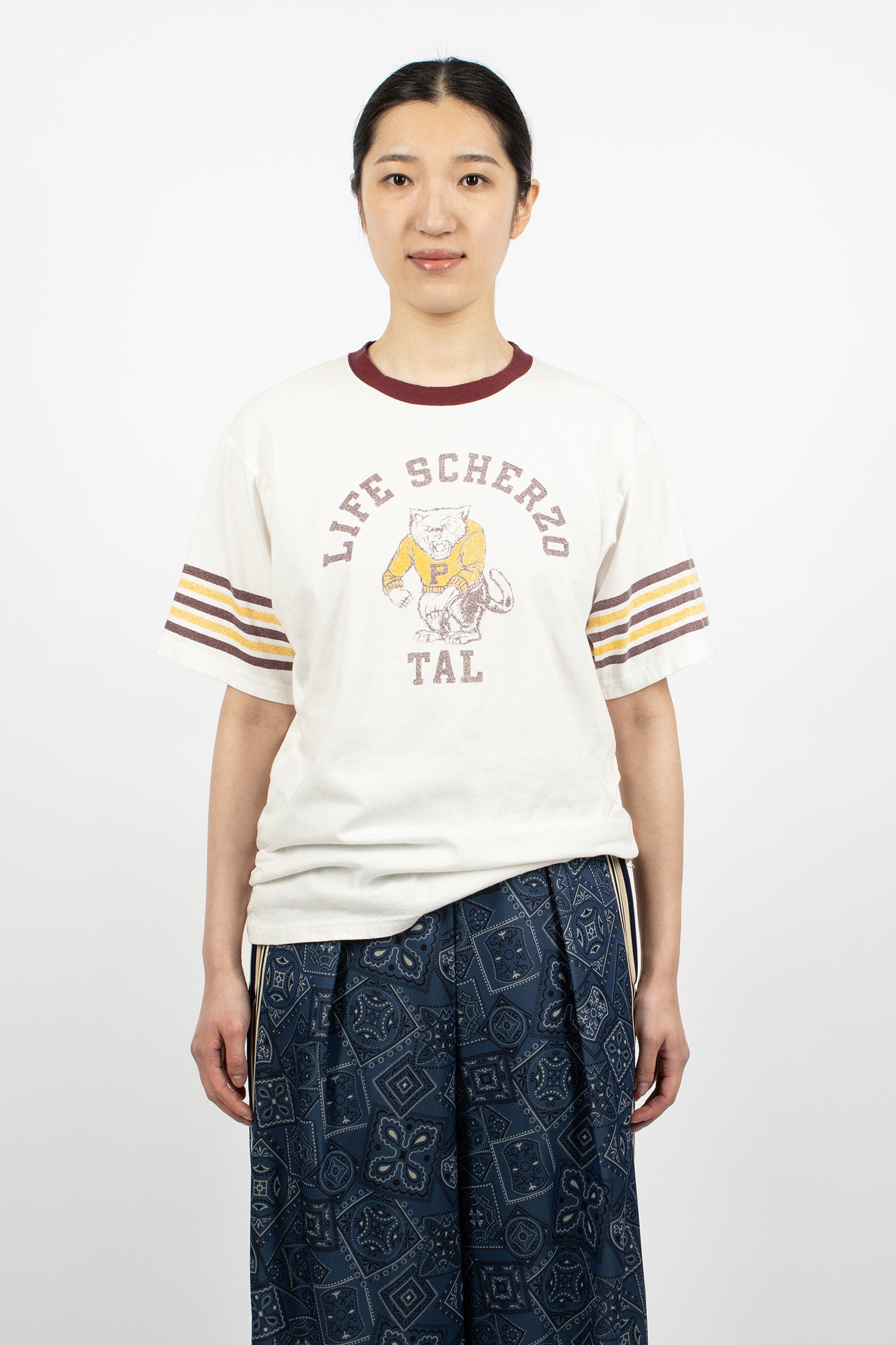 Jersey Ringer T-Shirt White/College Capital