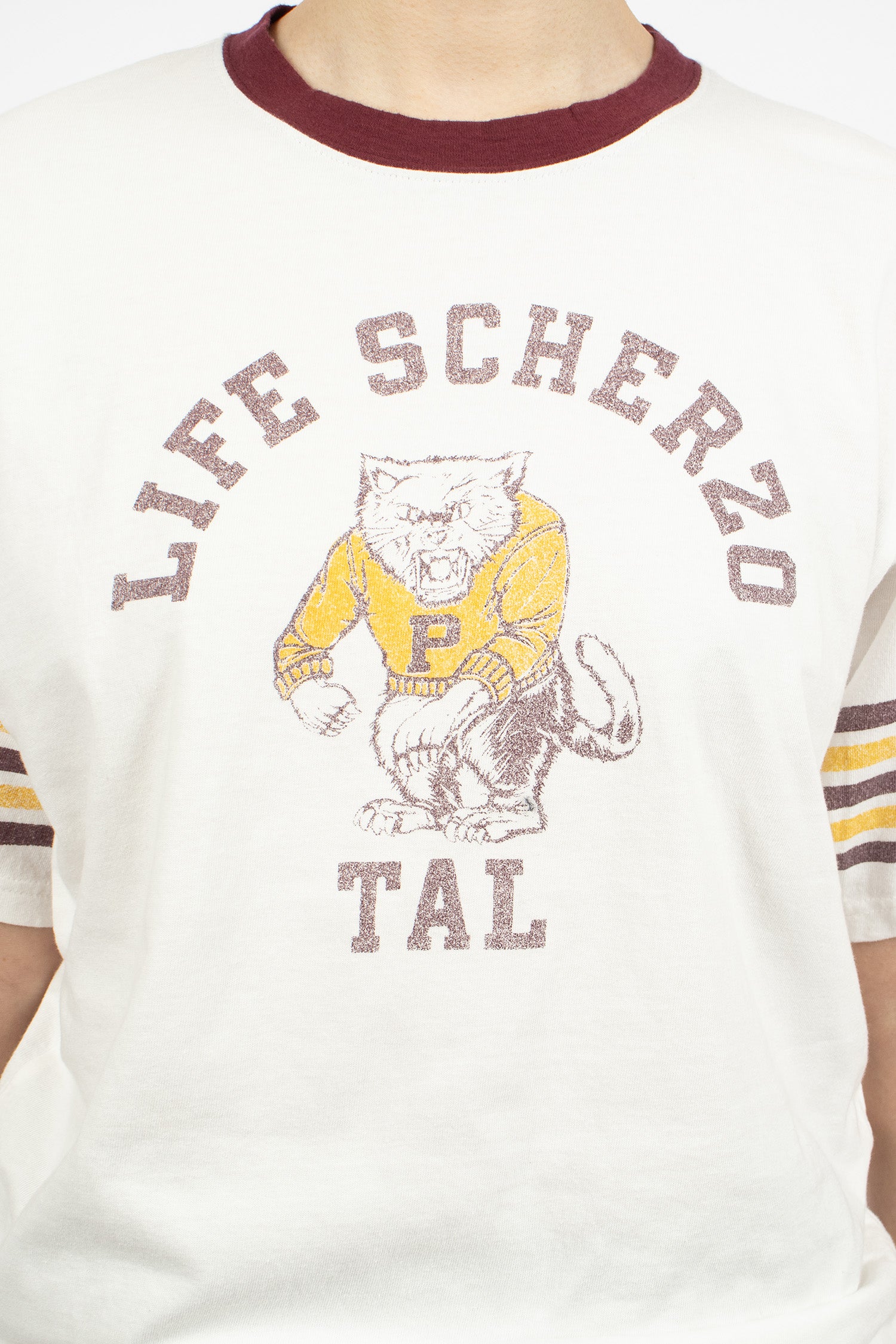 Jersey Ringer T-Shirt White/College Capital