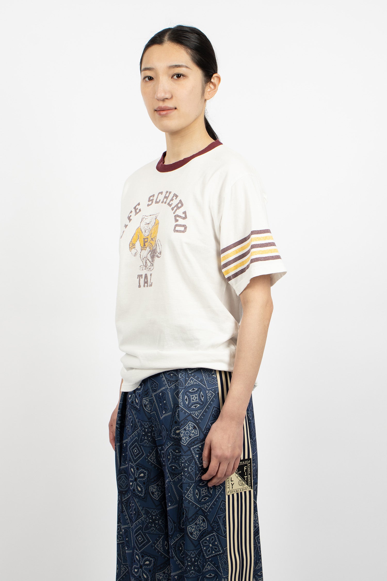 Jersey Ringer T-Shirt White/College Capital