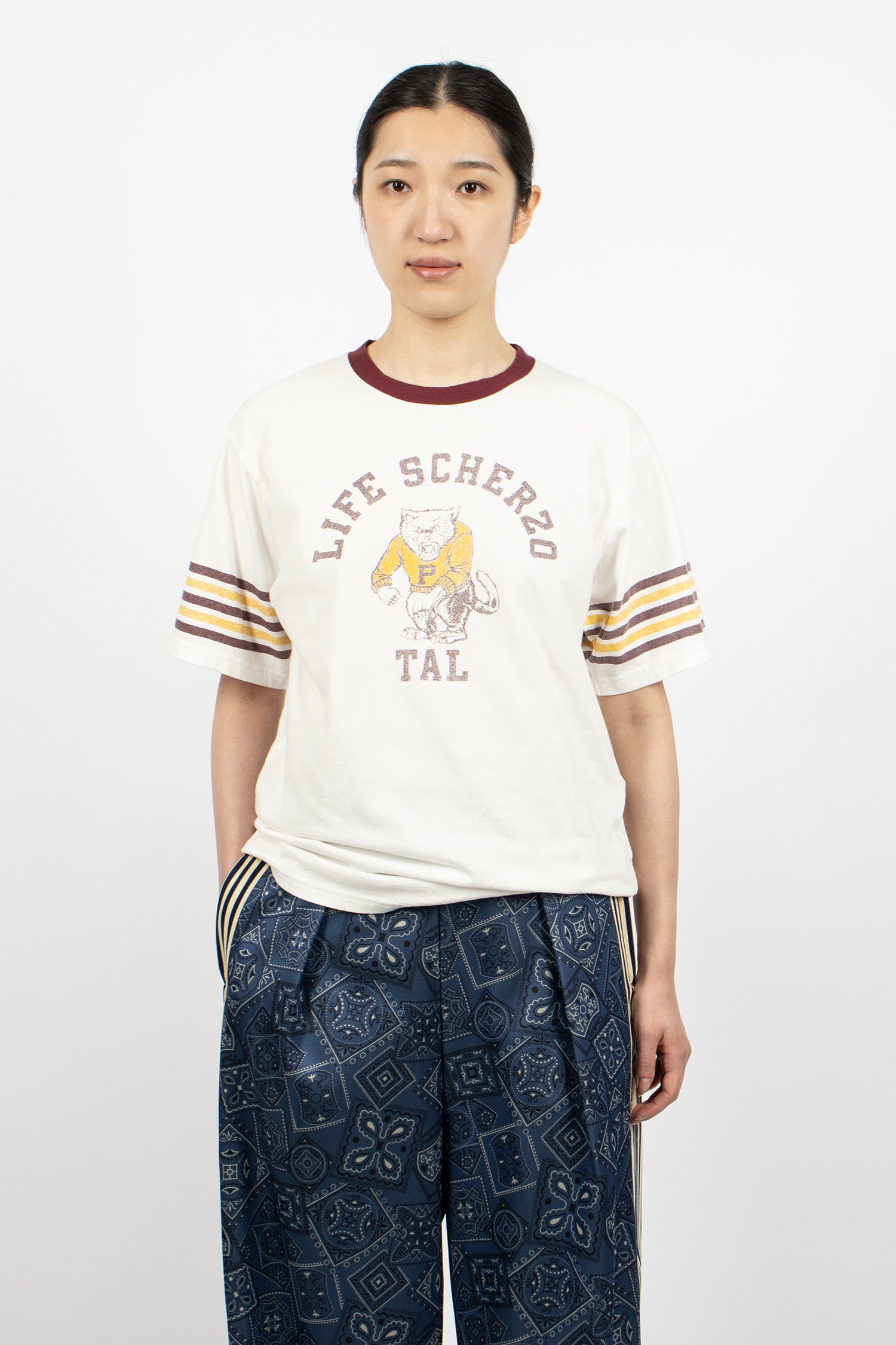 Jersey Ringer T-Shirt White/College Capital