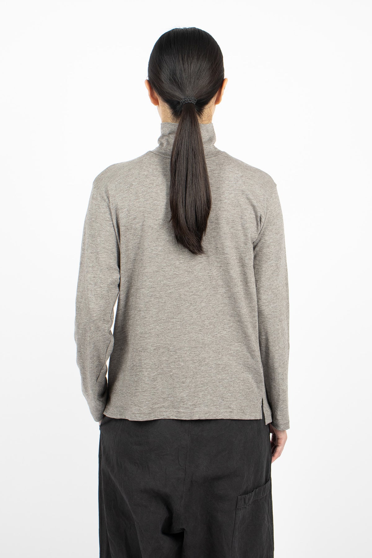 High Neck Pullover Grey