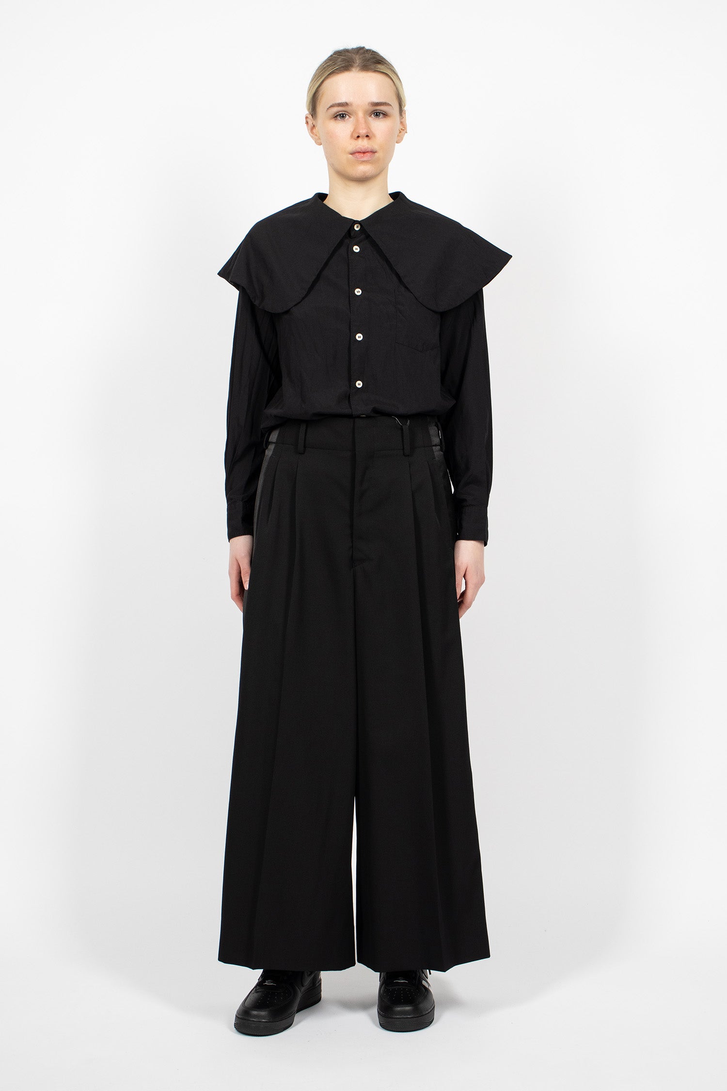 Tux Wide Leg Pants Black/Black