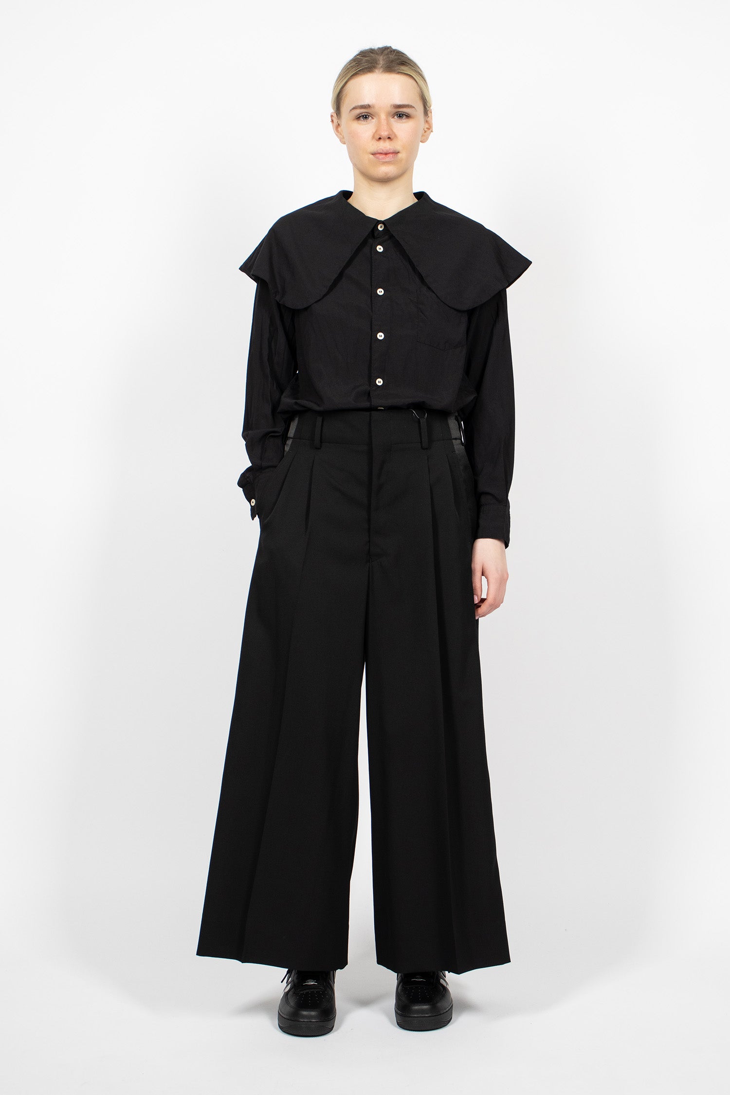 Tux Wide Leg Pants Black/Black