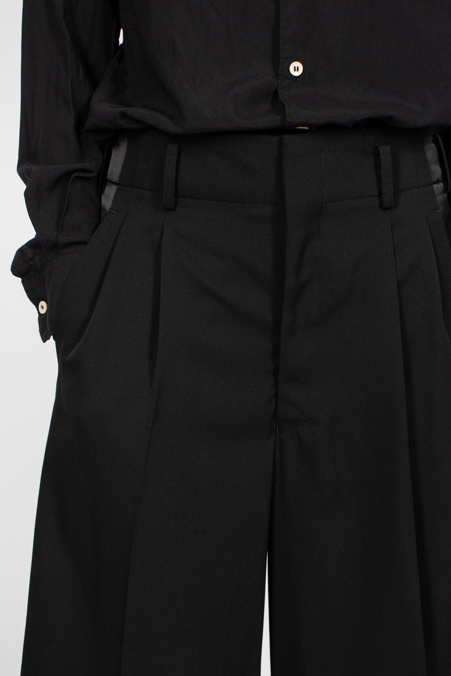 Tux Wide Leg Pants Black/Black