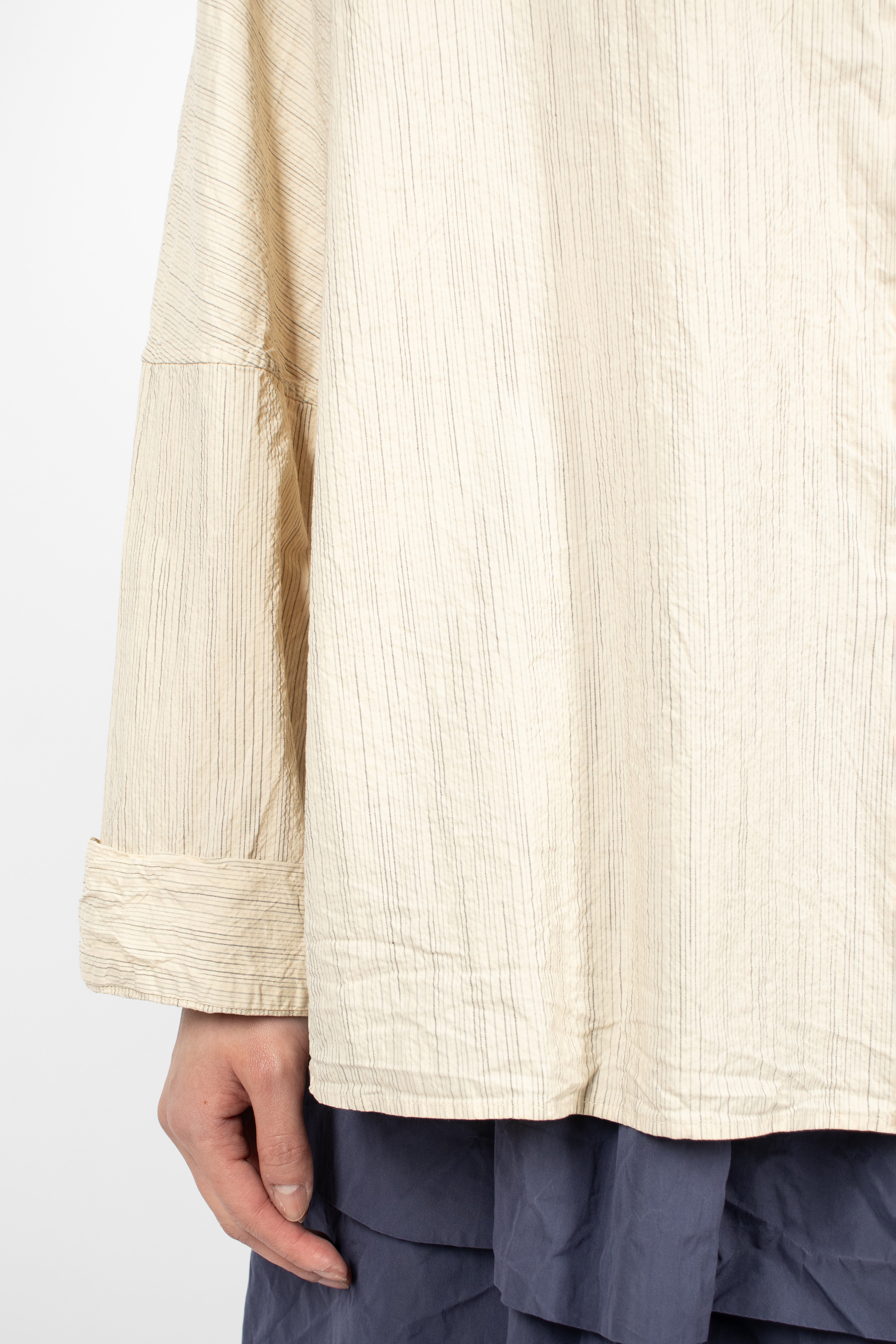 Waga LS Shirt Nat Stripe
