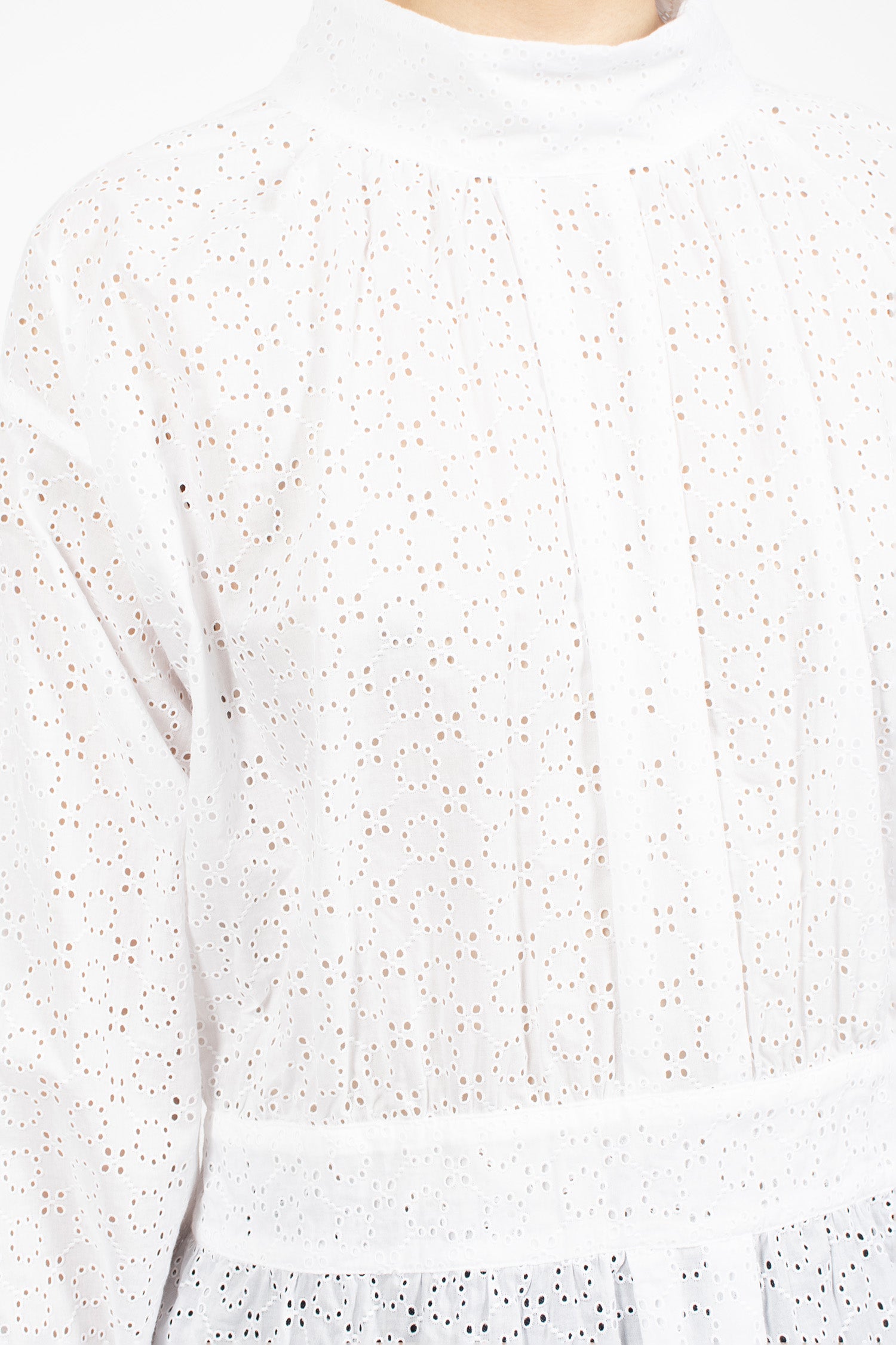 Back To Front Smock Shirt White