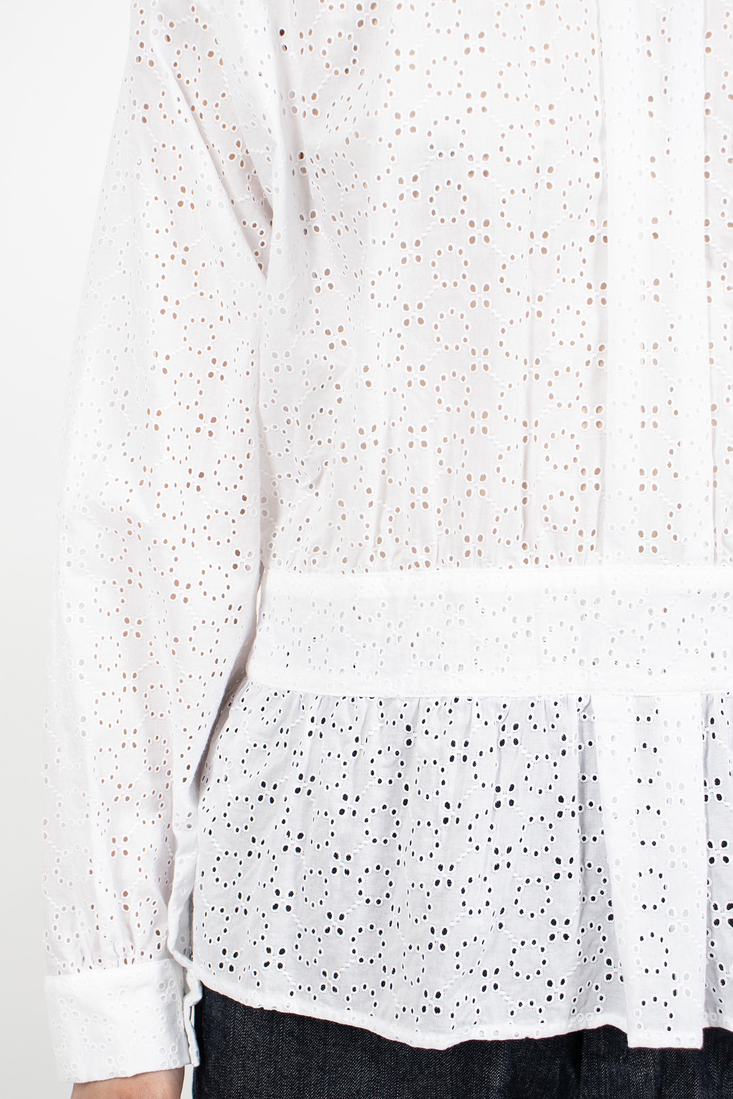 Back To Front Smock Shirt White