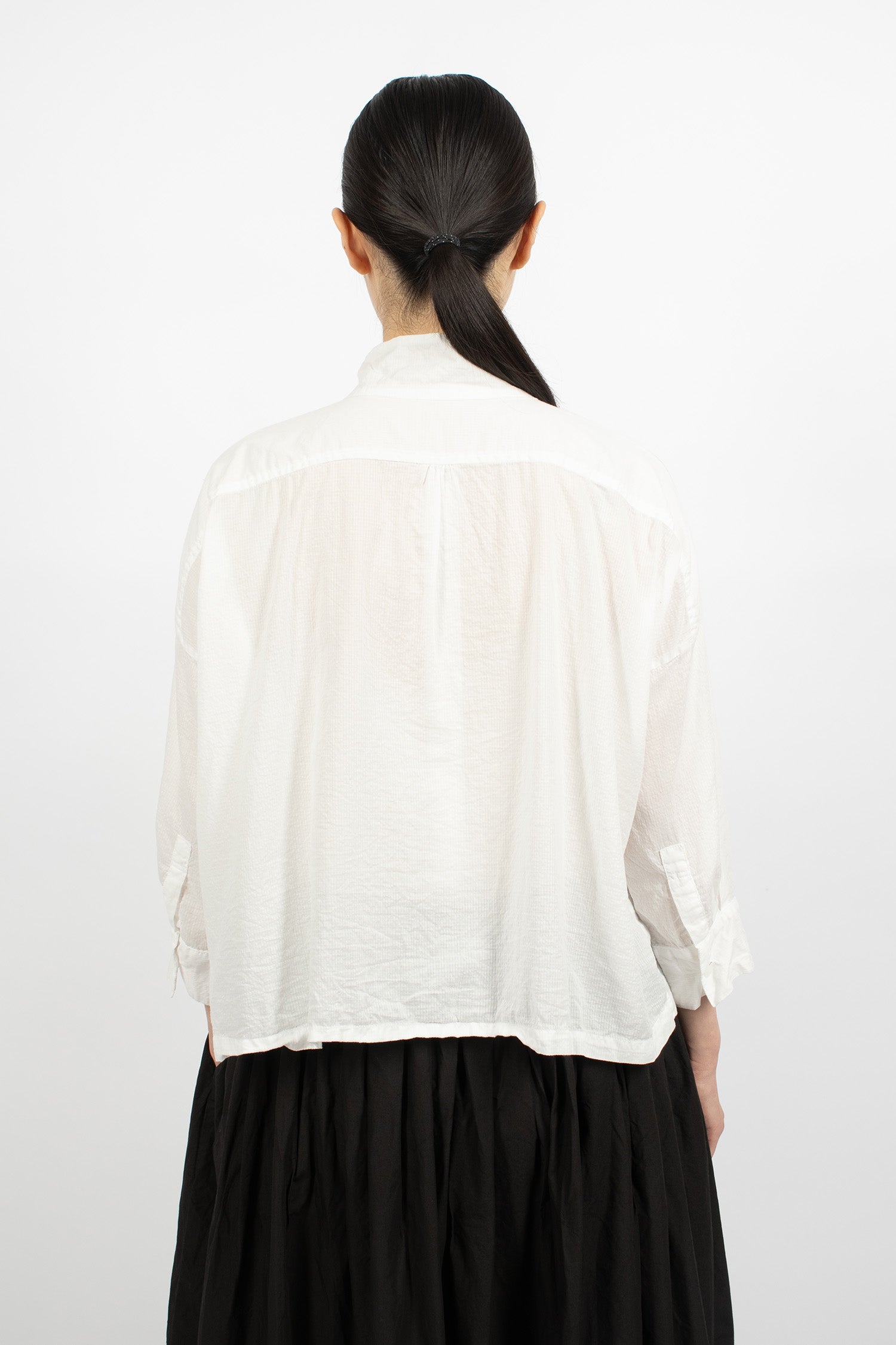 Square Gauze Shirt White