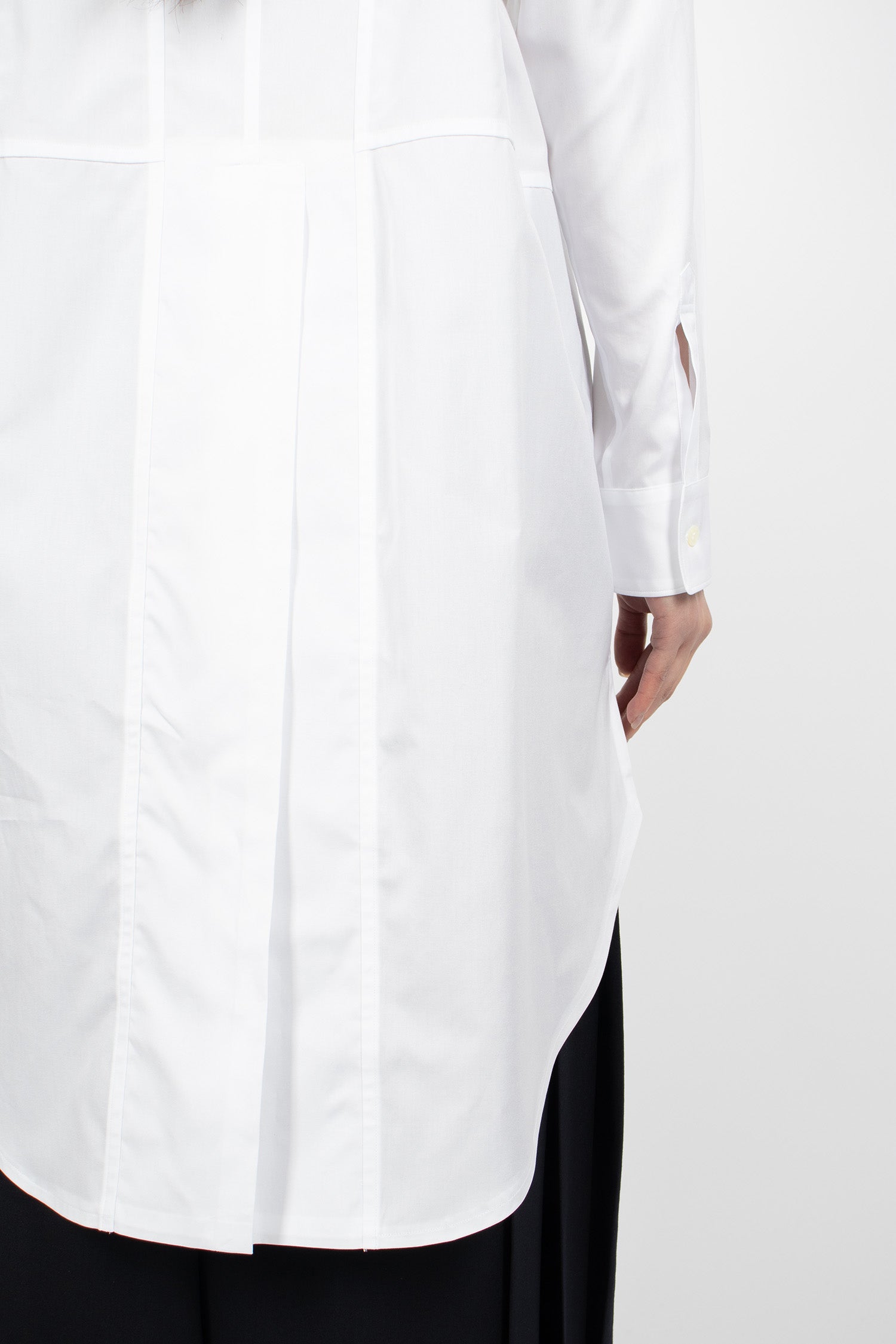 Tail Longline Shirt White