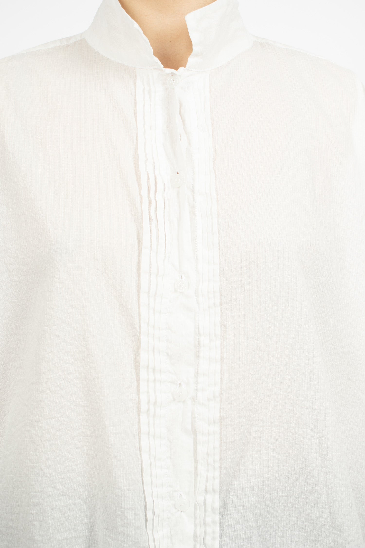 Square Gauze Shirt White