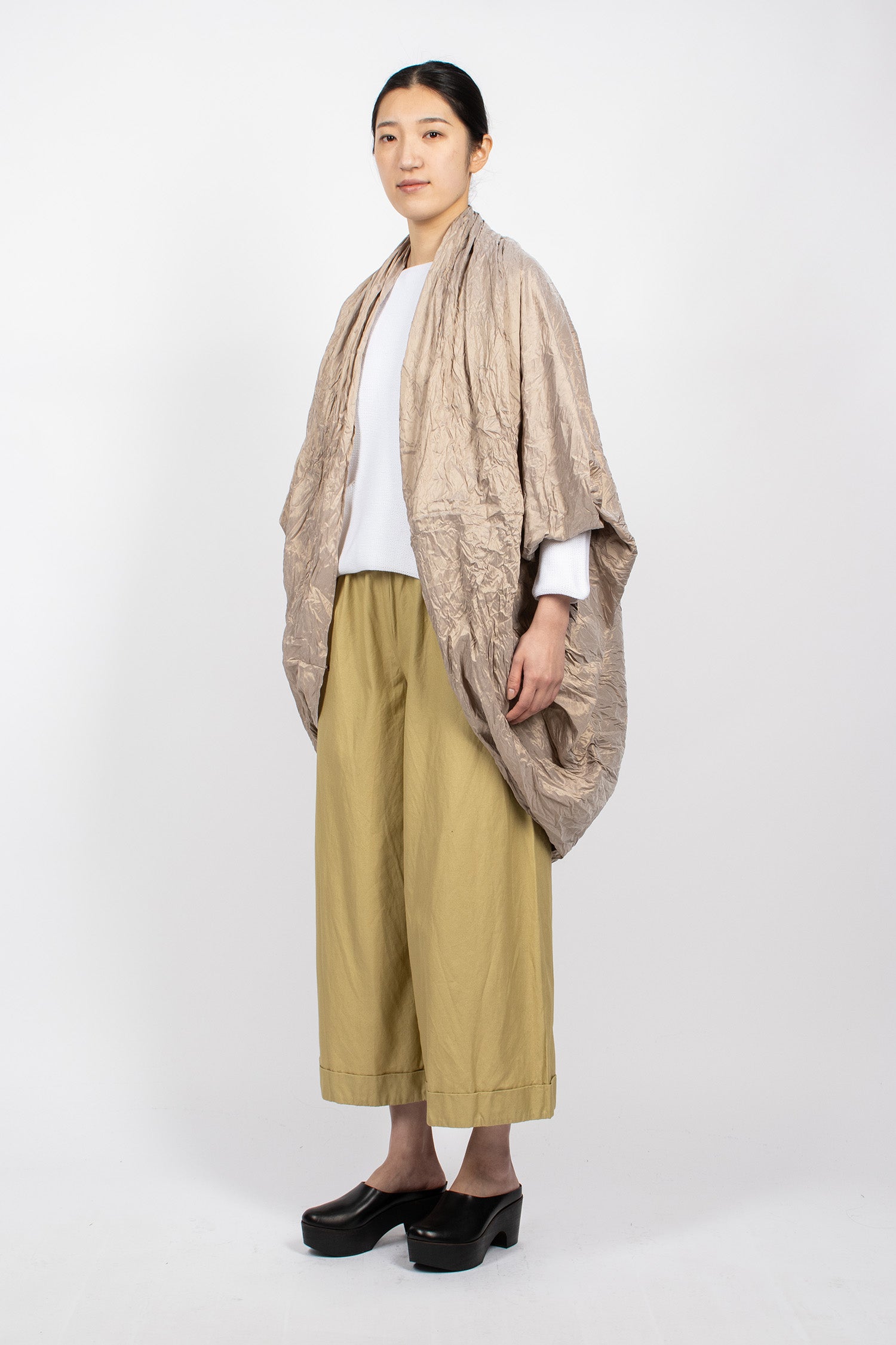 Wrap Washed Silk Shawl Natural