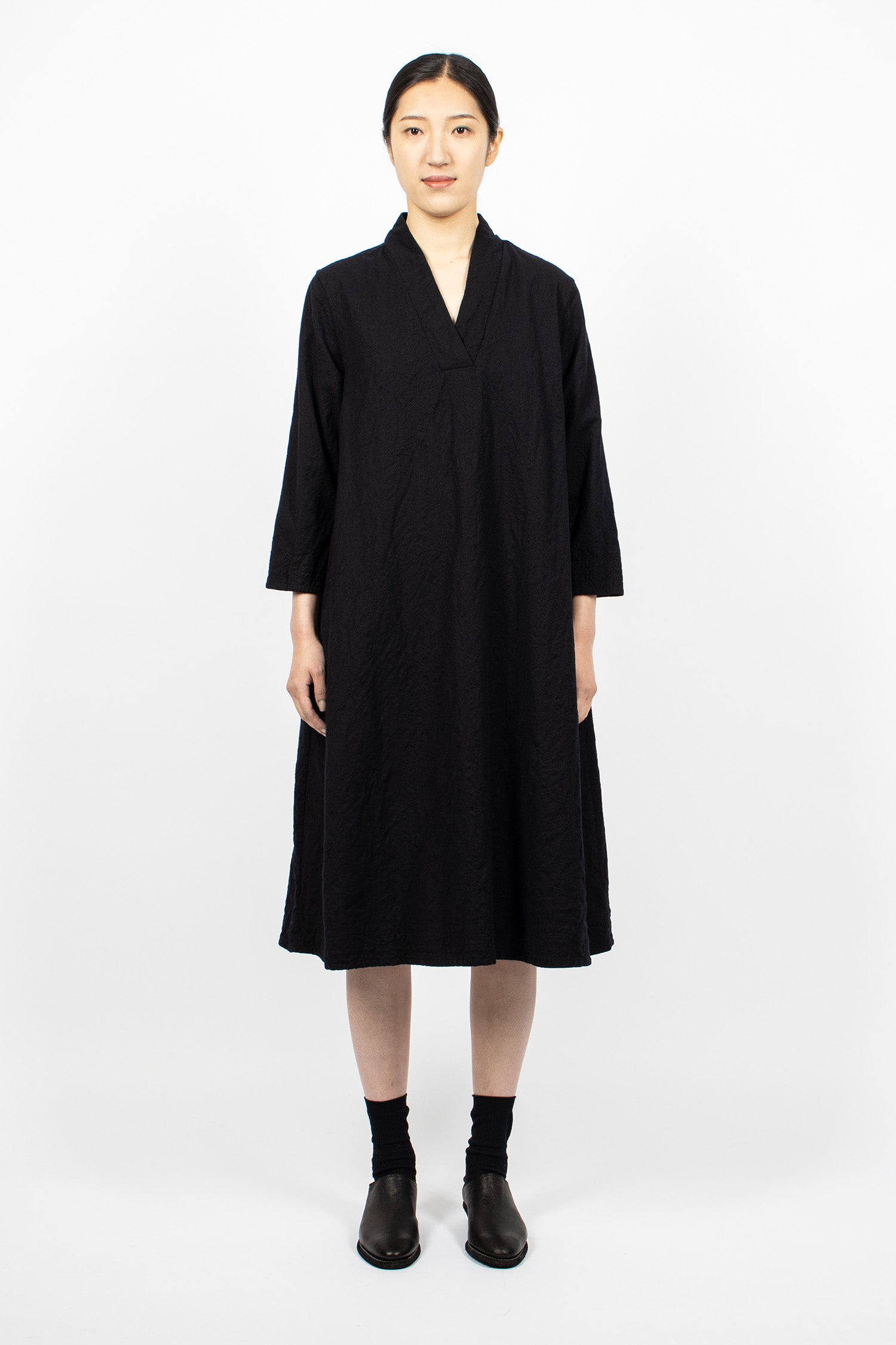 Yusu Dress Wool Black