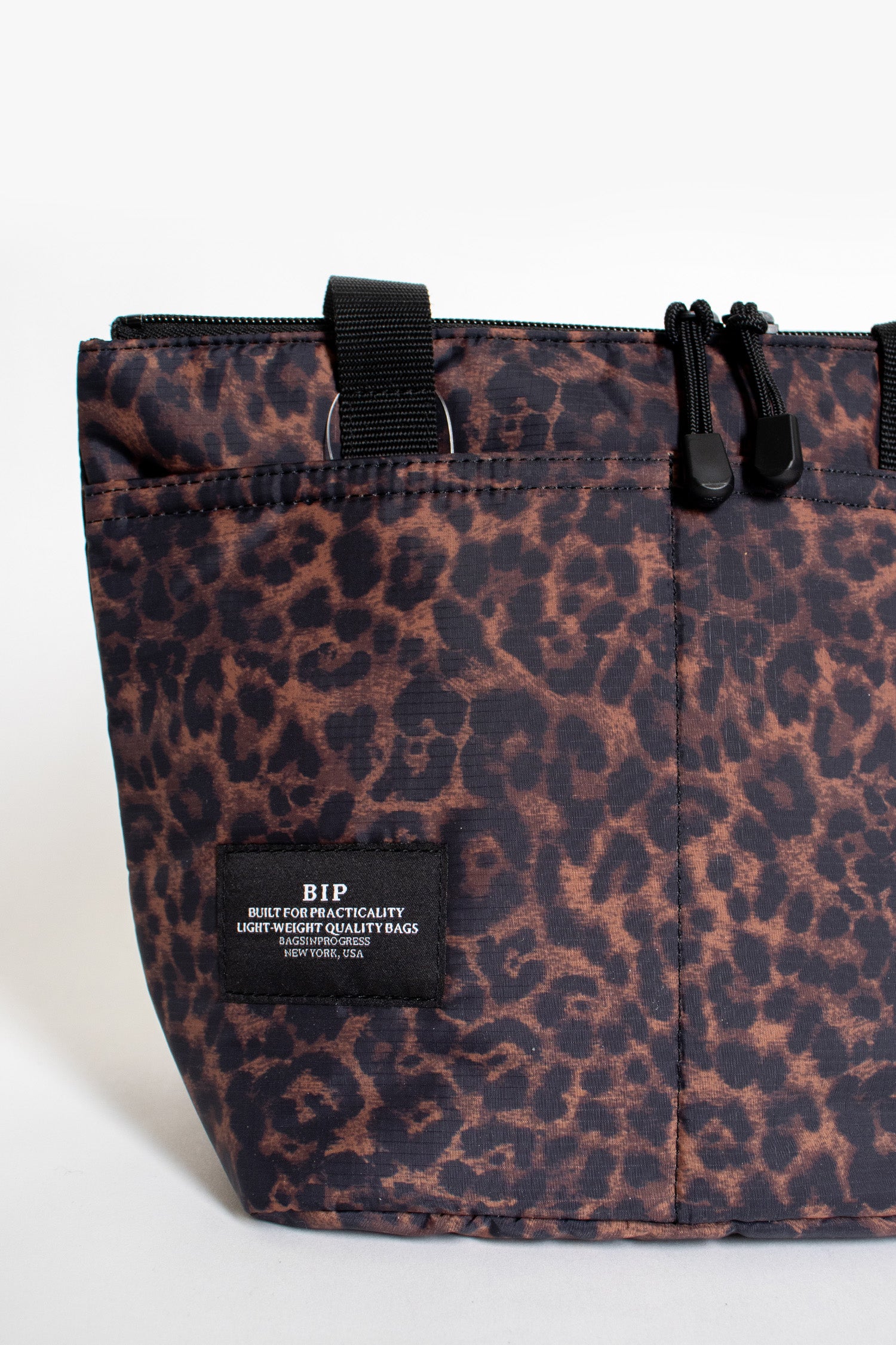 Small Zipper Duffle Leopard Puffer