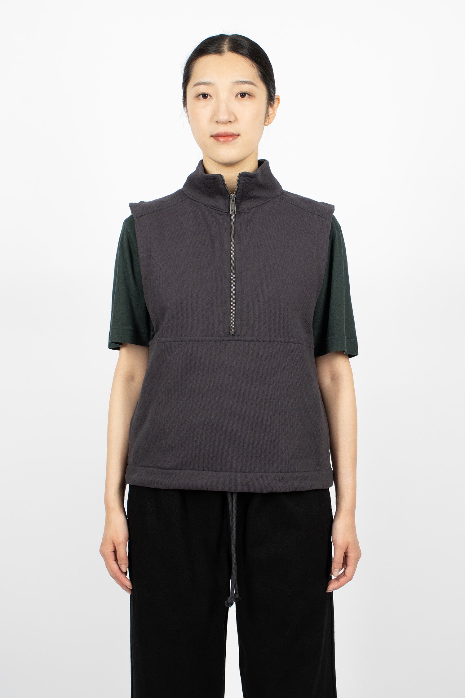 Sleeveless Track Top Ink