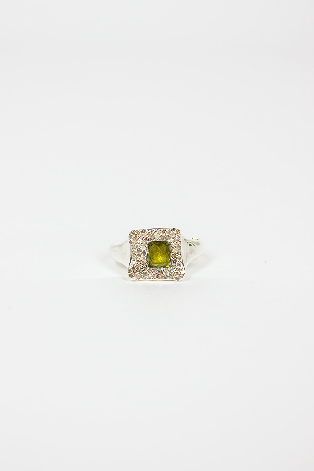 Leslie Ring Peridot/Cognac Diamond