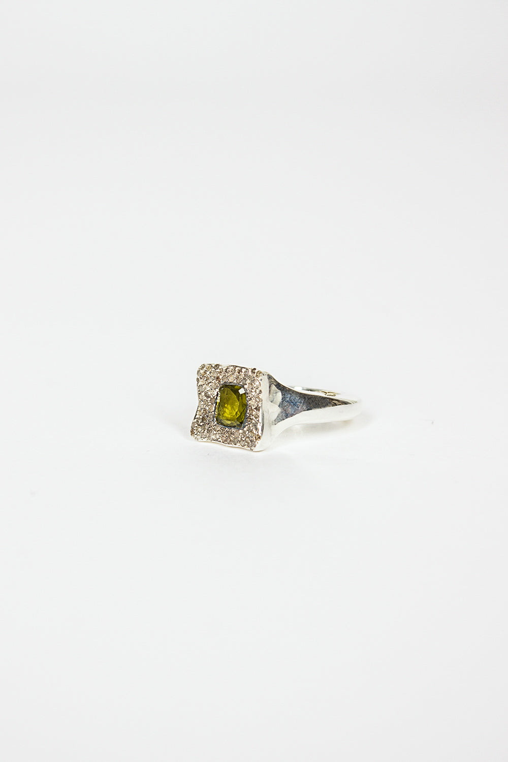 Leslie Ring Peridot/Cognac Diamond