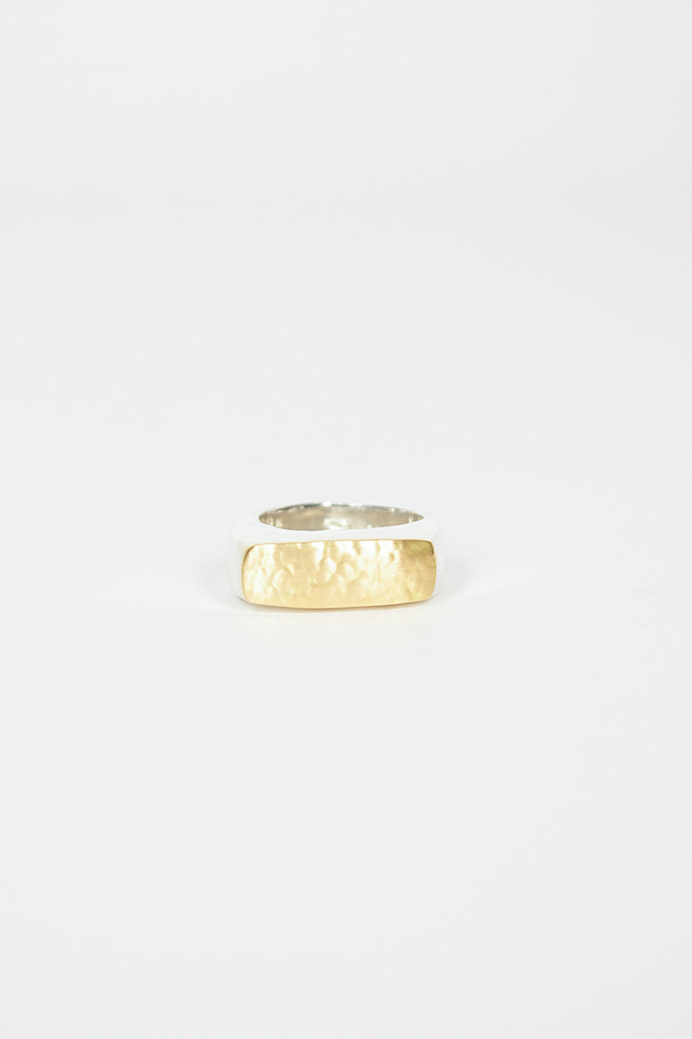 Tumi Sterling Silver Yellow Gold Ring