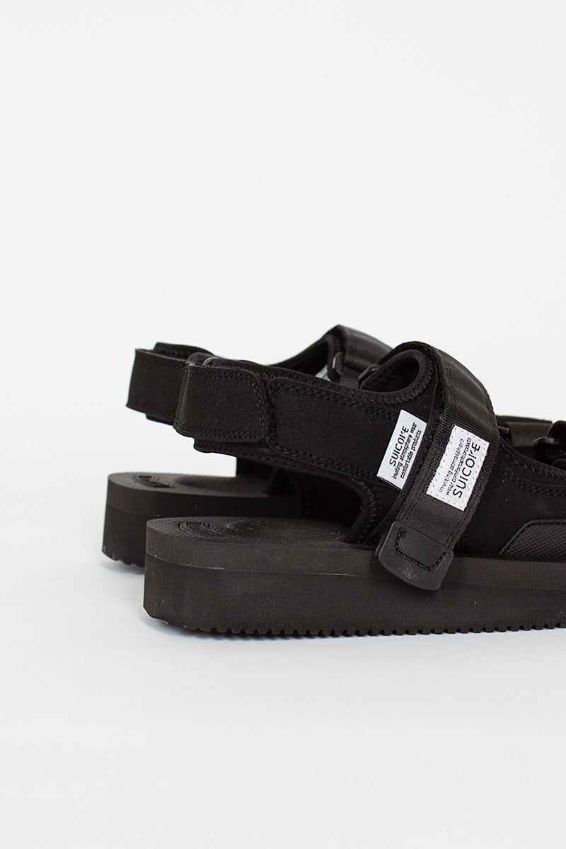 WAS-V Suede Sandals Black