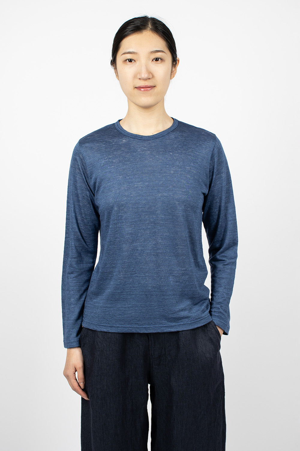 Linen T-Shirt Blue