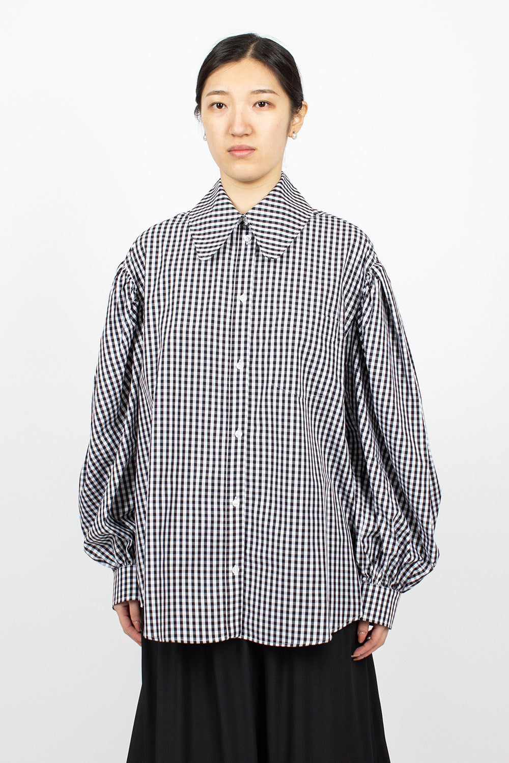 oversized gingham shirt